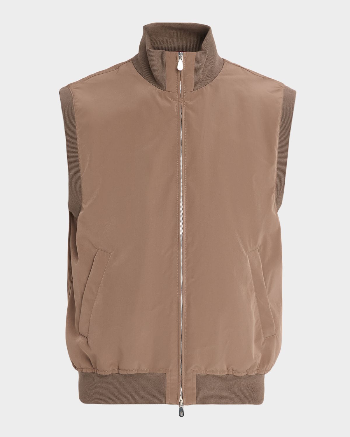 Brunello Cucinelli Men 's Water-Resistant Full-Zip Vest | Thumbnail 6 Brunello Cucinelli Men 's Water-Resistant Full-Zip Vest | Thumbnail 6