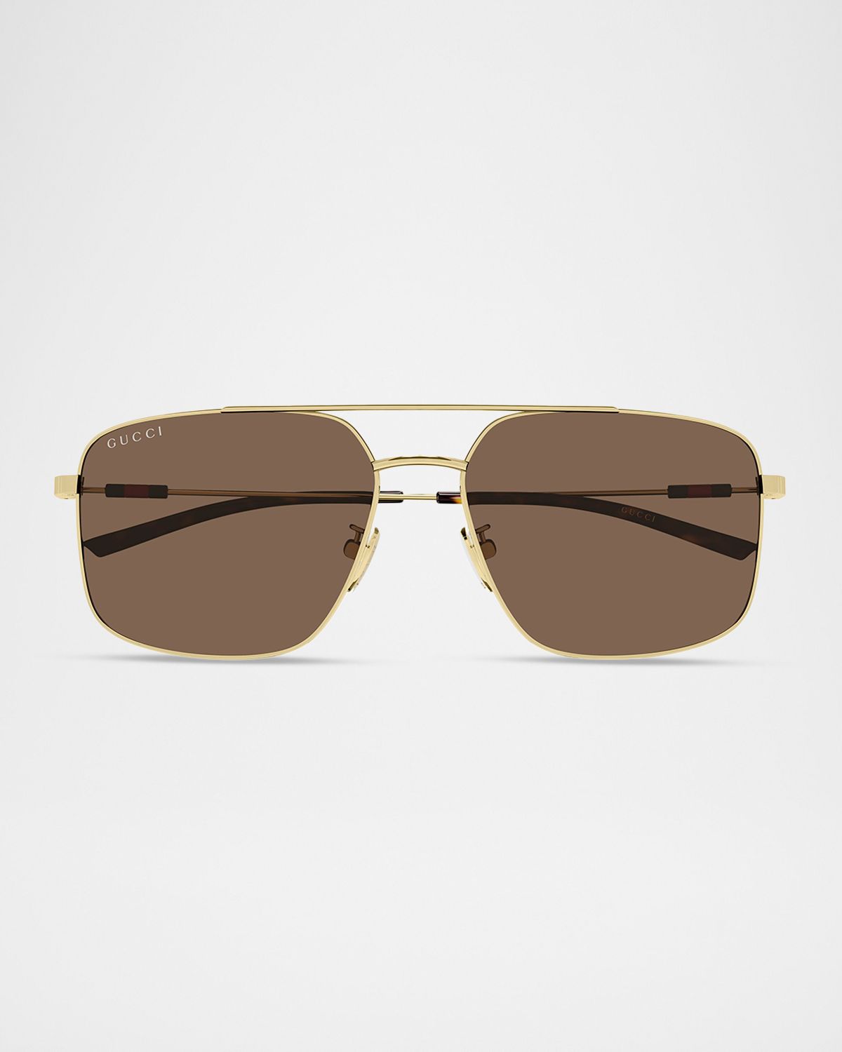 Gucci Men 's GG2096SA-004 Metal Rectangle Sunglasses
