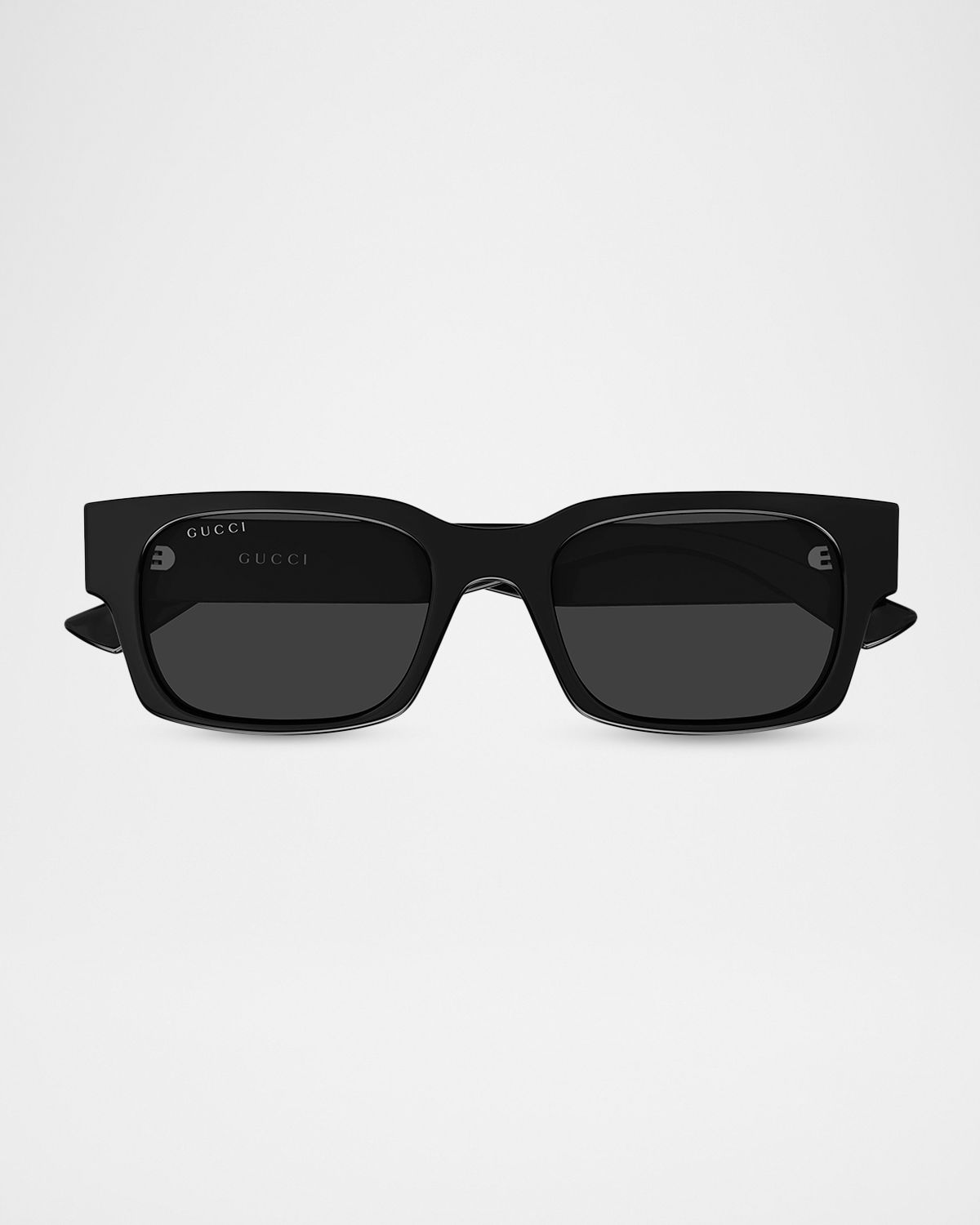 Gucci Men 's GG2084S-001 Plastic Rectangle Sunglasses