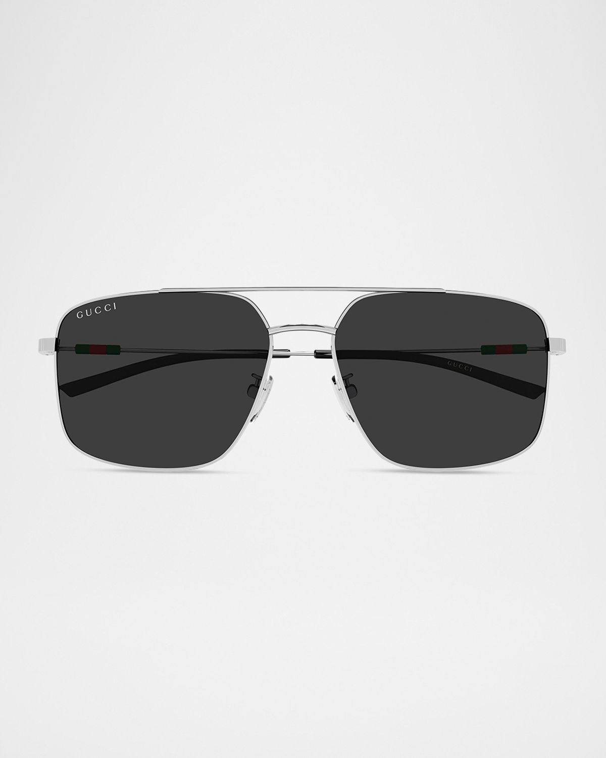 Gucci Men 's GG2096SA-001 Metal Rectangle Sunglasses