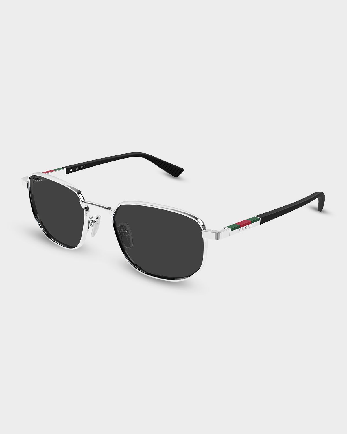 Gucci Men 's GG2093S-001 Metal and Acetate Square Sunglasses