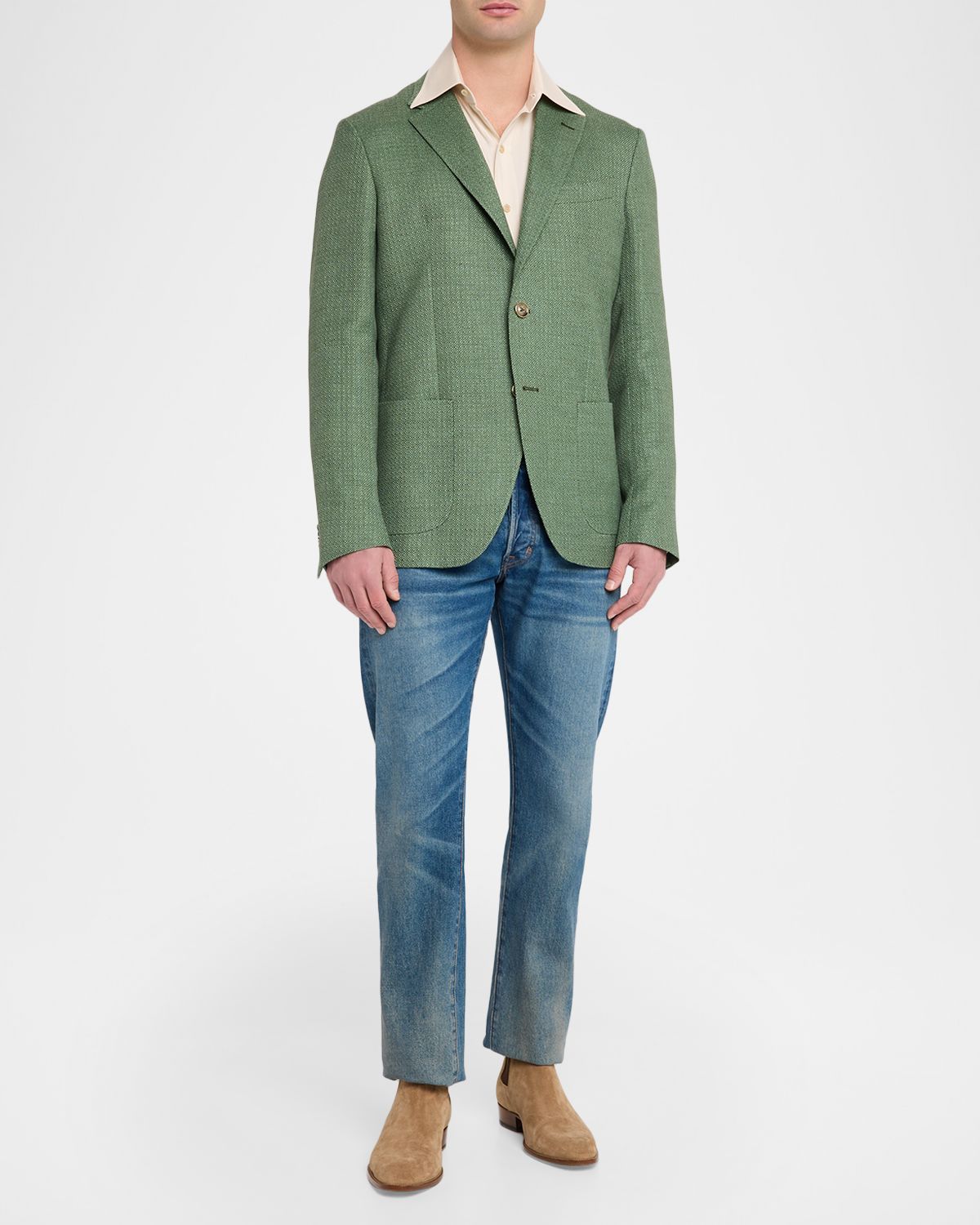Etro Men 's Wool Mouline Sport Coat
