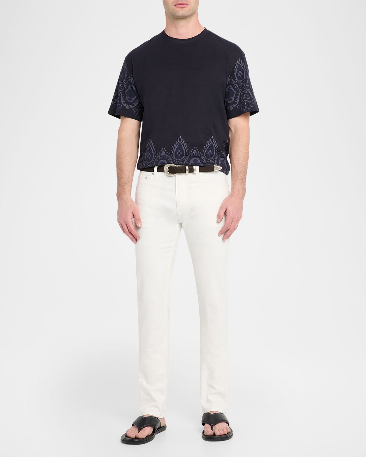 Etro Men 's Paisley-Print Roma-Fit Cotton T-Shirt