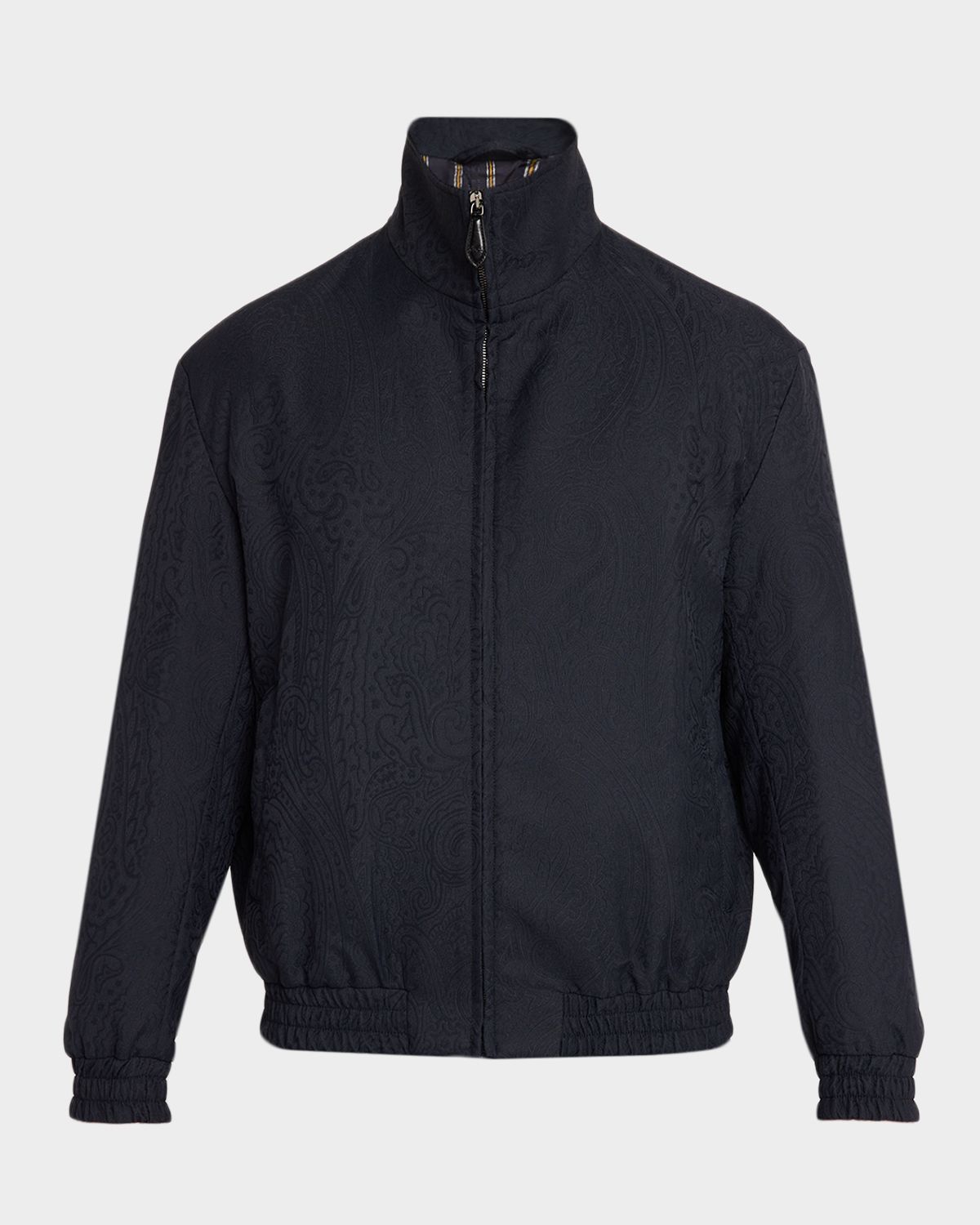 Etro Men 's Paisley Jacquard Zip-Front Jacket