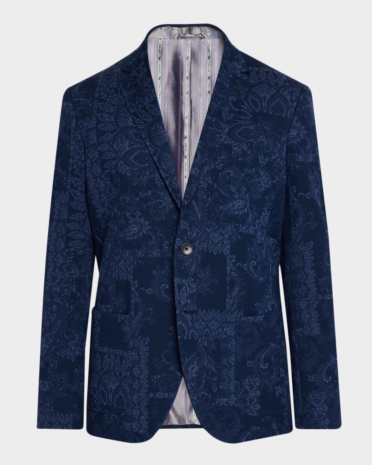 Etro Men 's Floral Motif Cotton Jacquard Sport Coat