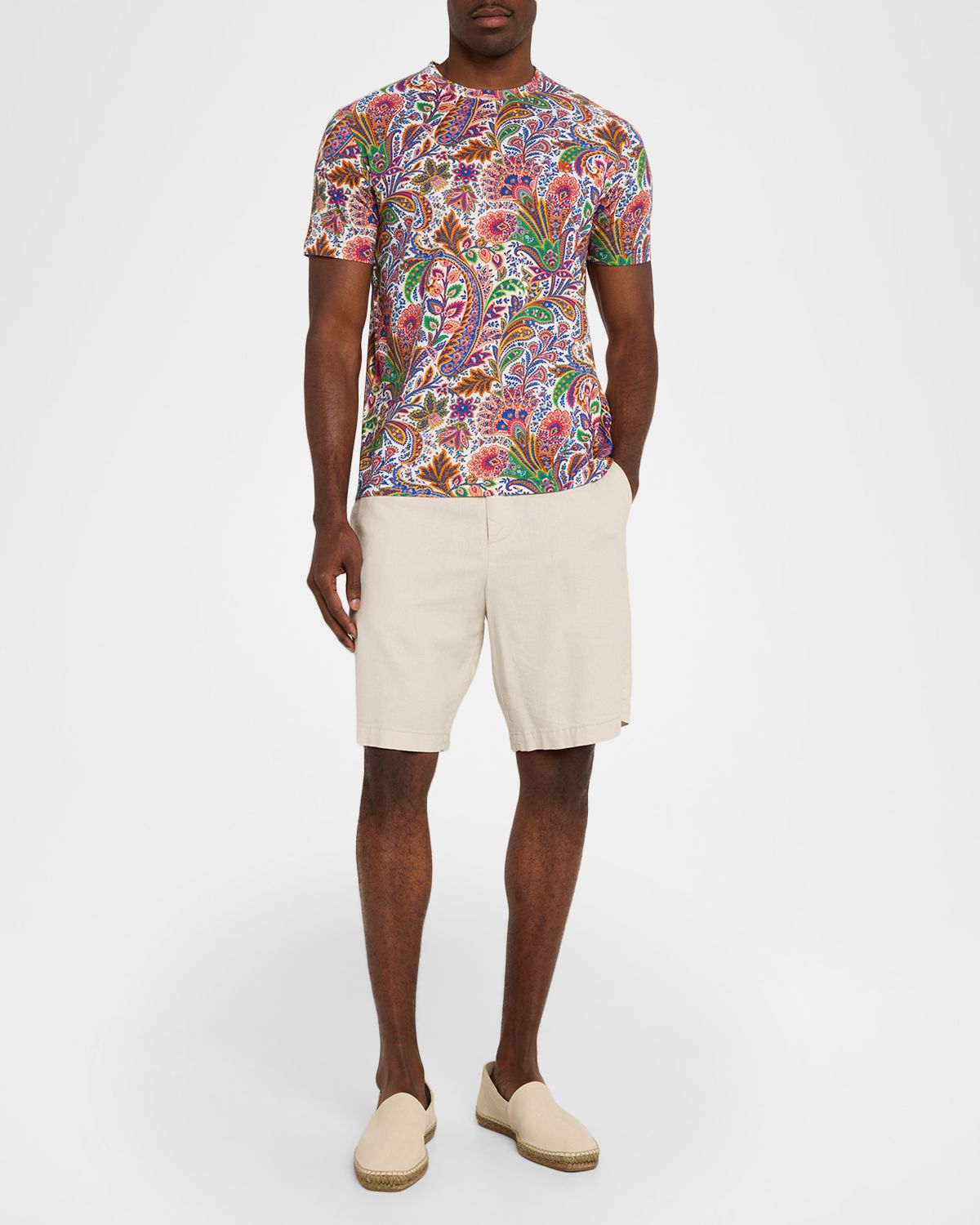 Etro Men 's Floral-Print Roma T-Shirt