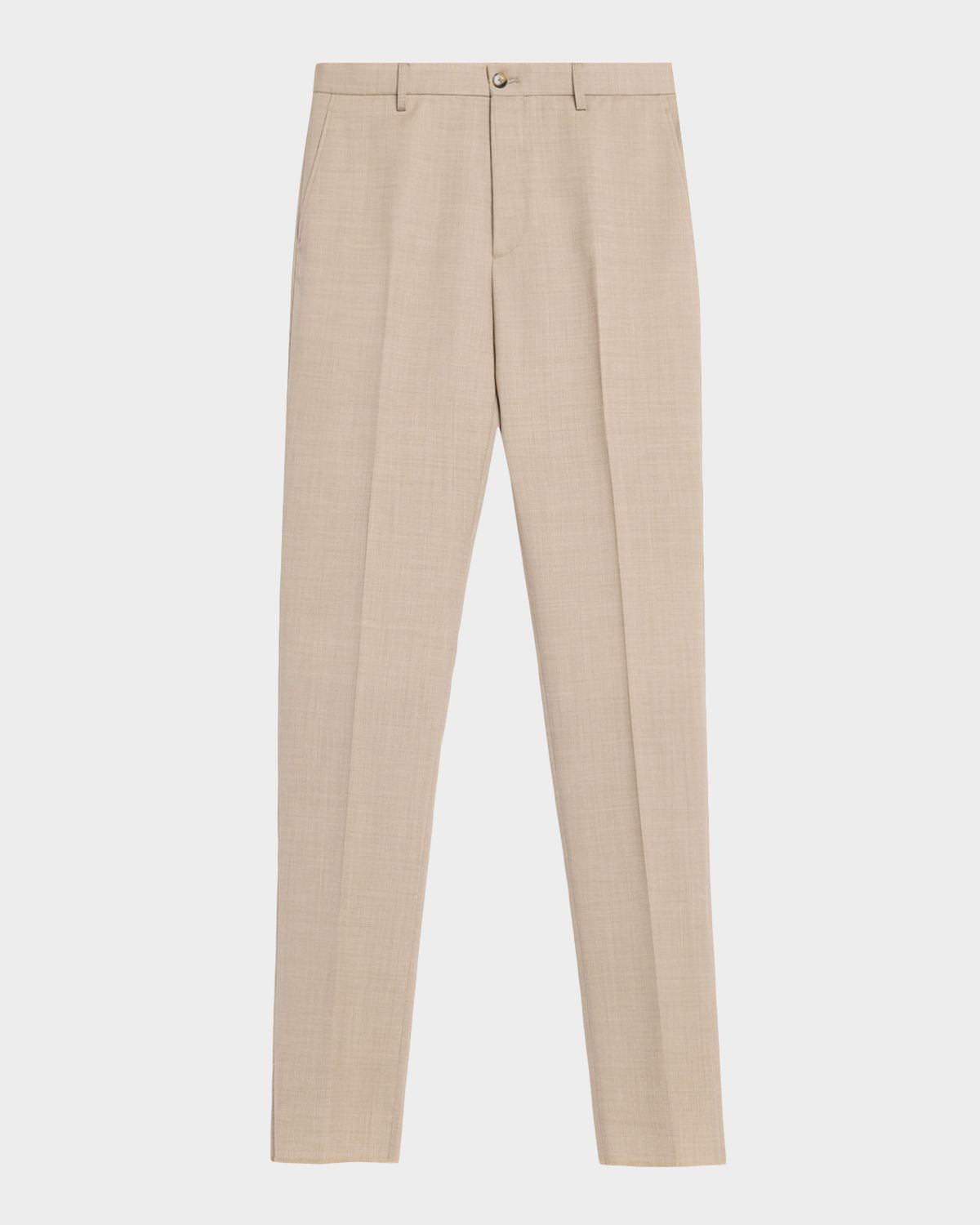 Etro Men 's Creased Virgin Wool Roma-Fit Straight-Leg Trousers