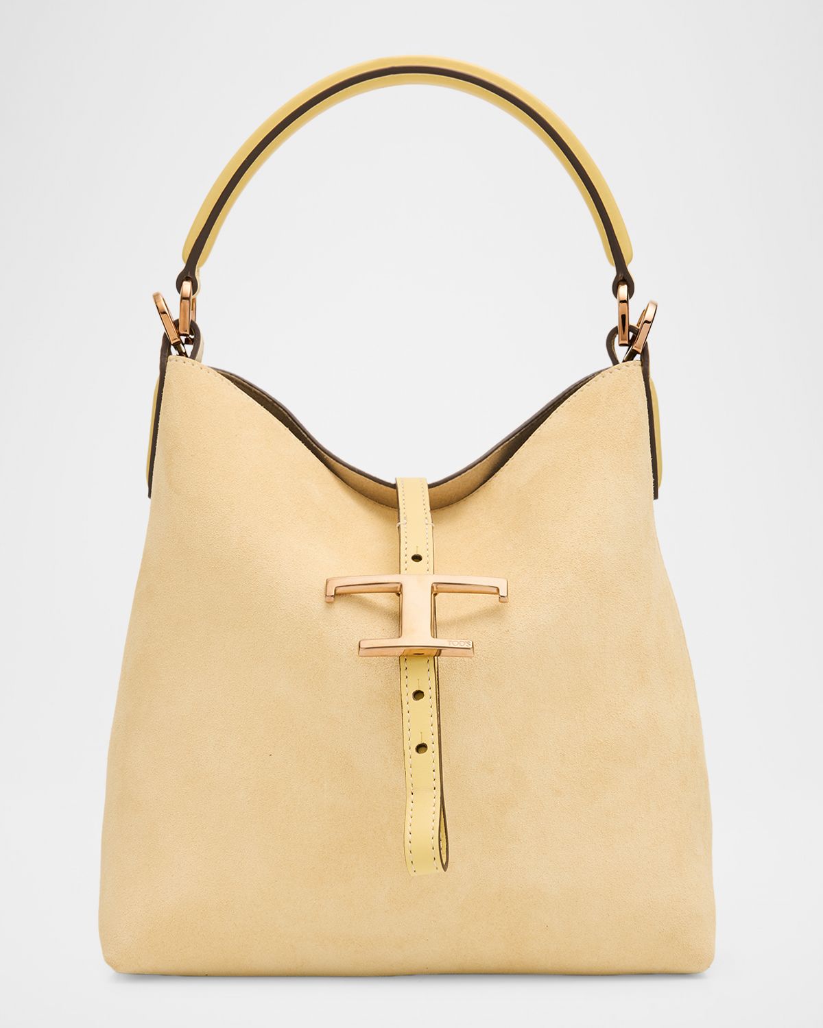 Tod 's Small T Timeless Suede Shopping Bag