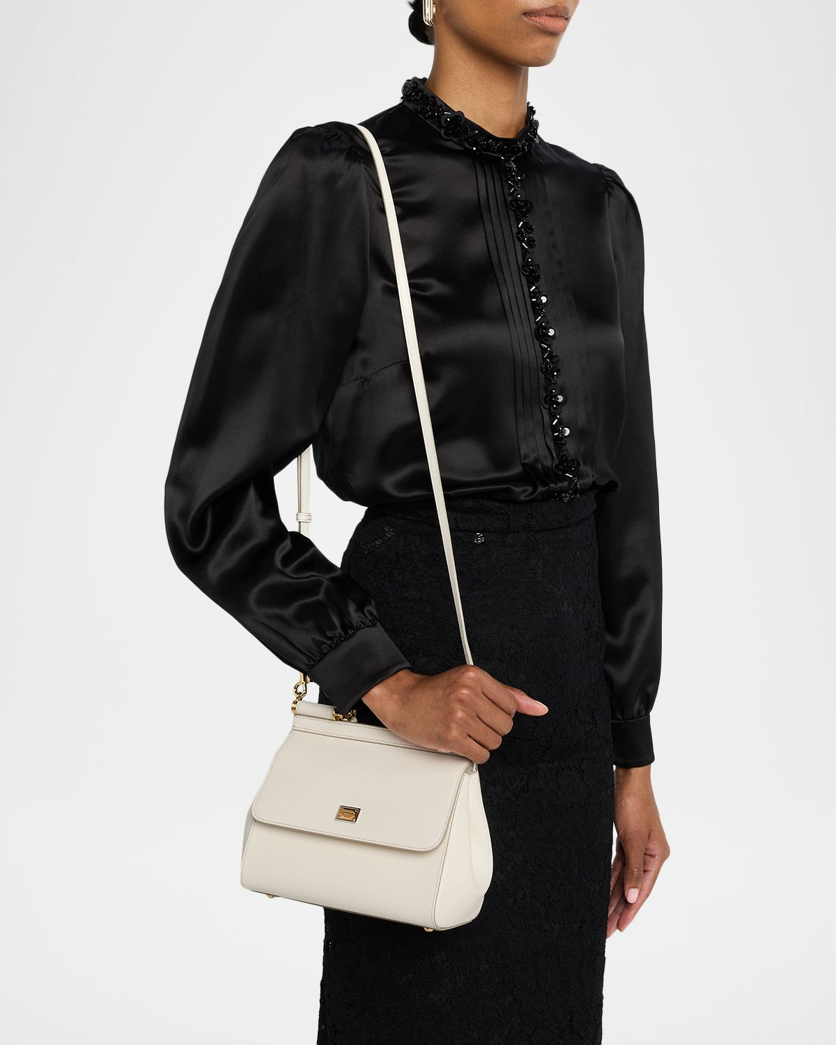 Dolce & Gabbana Sicily Grain Leather Top-Handle Bag | Thumbnail 6