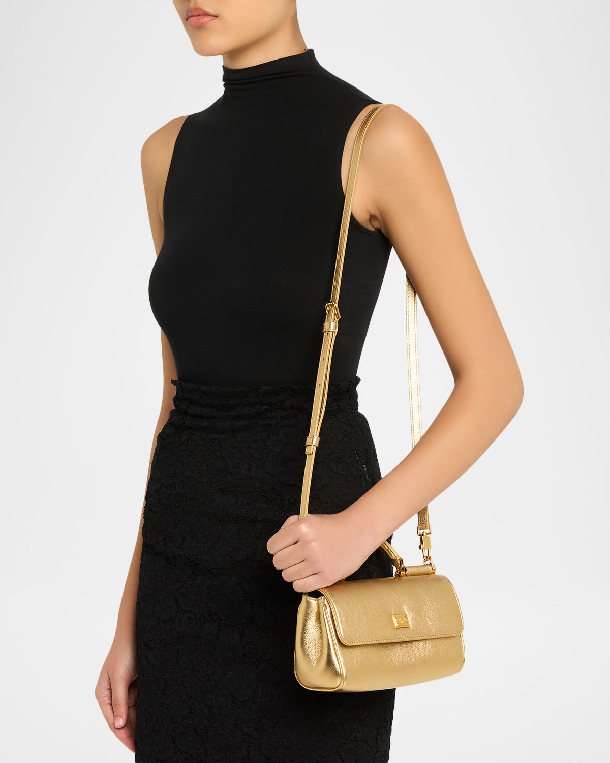 Dolce & Gabbana My Sicily Laminated Leather Top-Handle Bag | Thumbnail 6 Dolce & Gabbana My Sicily Laminated Leather Top-Handle Bag | Thumbnail 6
