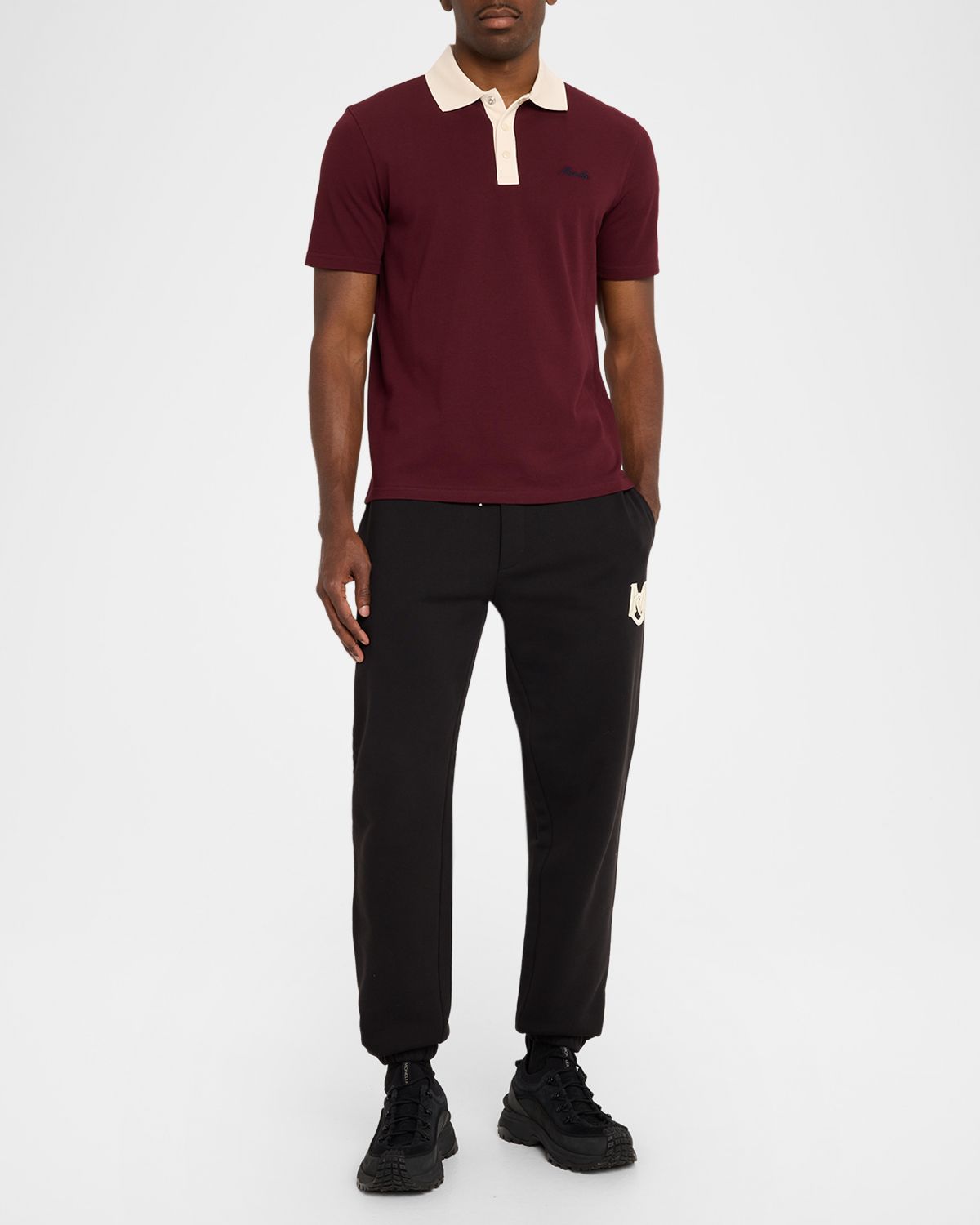 Moncler Men 's Archive Cotton Polo Shirt | Thumbnail 5 Moncler Men 's Archive Cotton Polo Shirt | Thumbnail 5