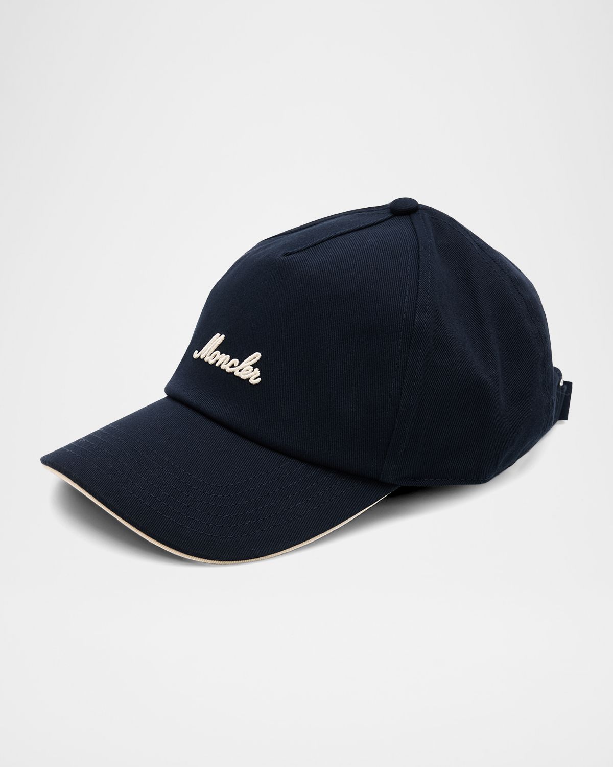 Moncler Men 's Five-Panel Cotton Embroidered Logo Baseball Cap