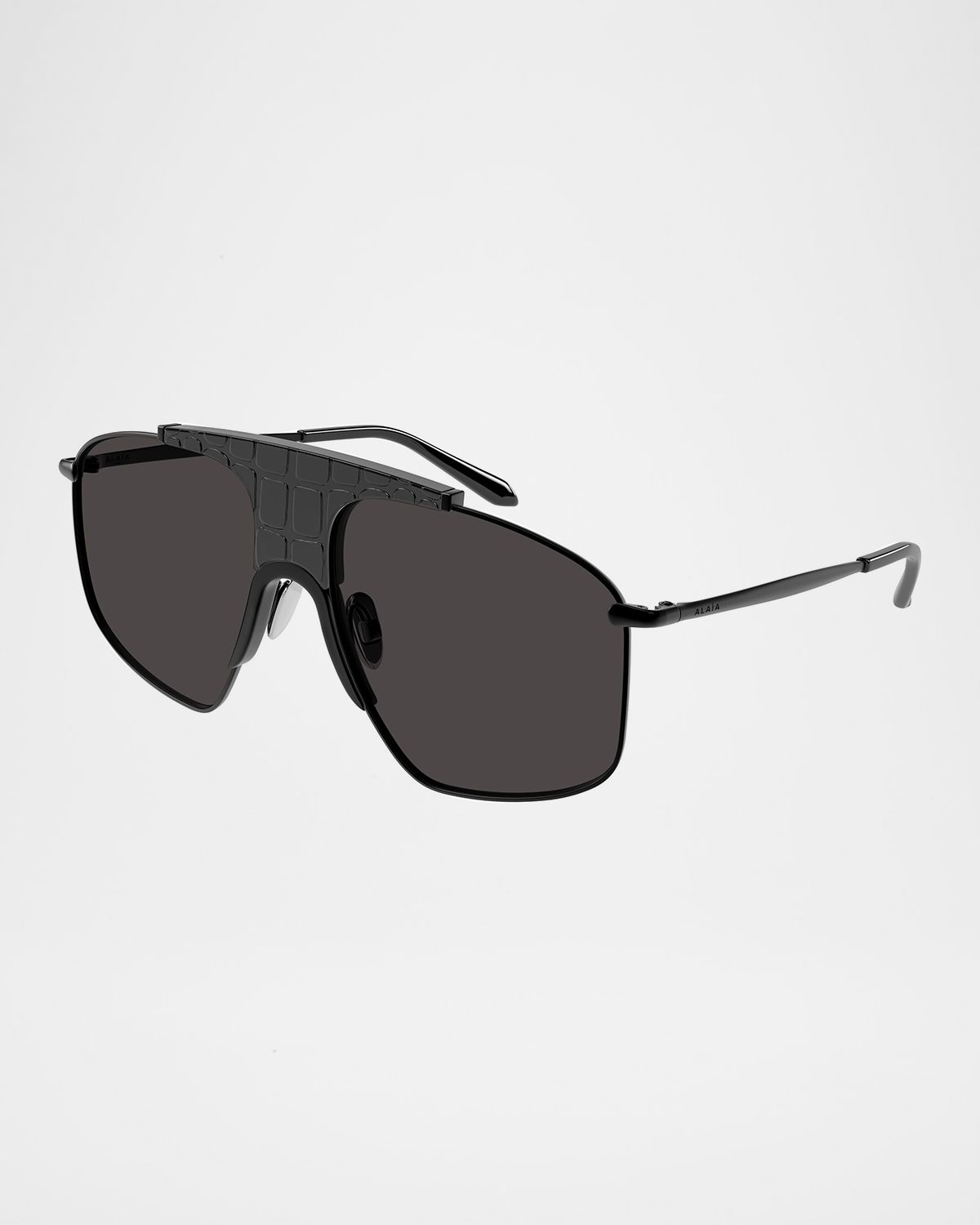 ALAIA 99mm Metal Aviator Sunglasses