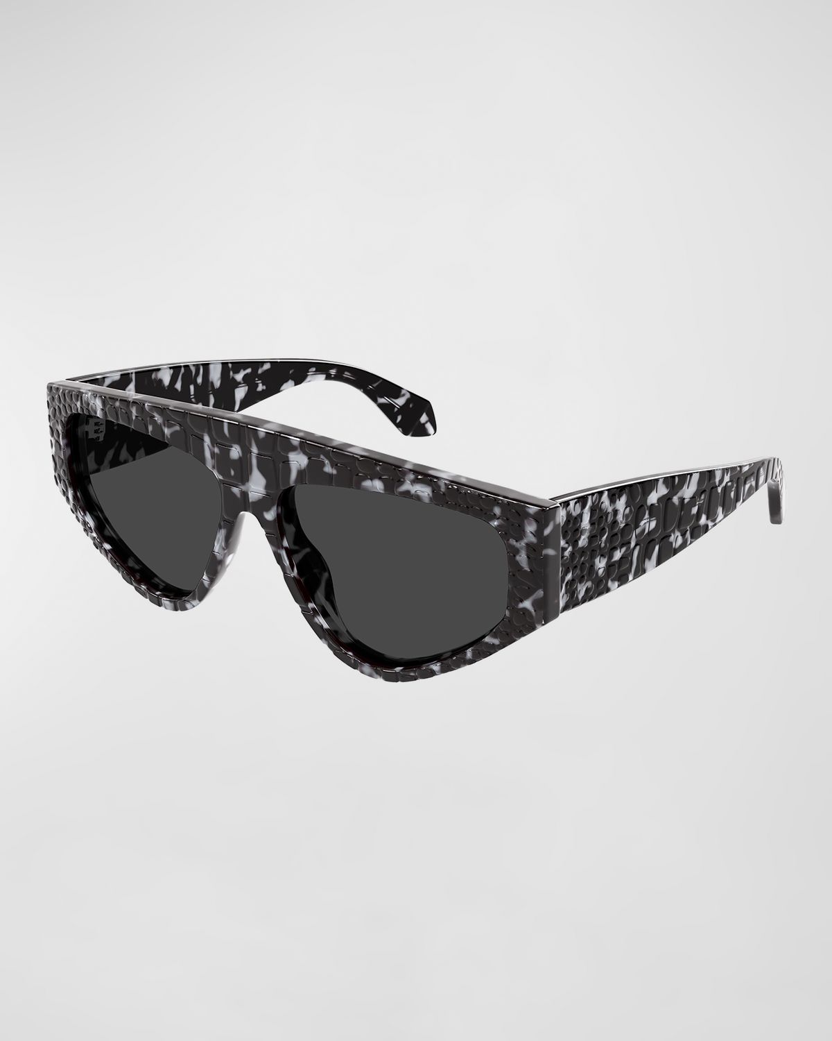 ALAIA 99mm Croc-Embossed Acetate Cat-Eye Sunglasses - Women's Accessories