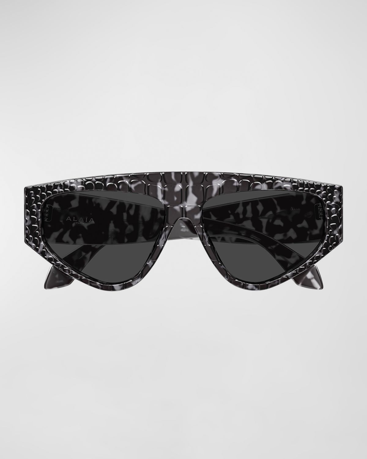 ALAÏA 99mm Croc-Embossed Acetate Cat-Eye Sunglasses | Thumbnail 4 ALAÏA 99mm Croc-Embossed Acetate Cat-Eye Sunglasses | Thumbnail 4