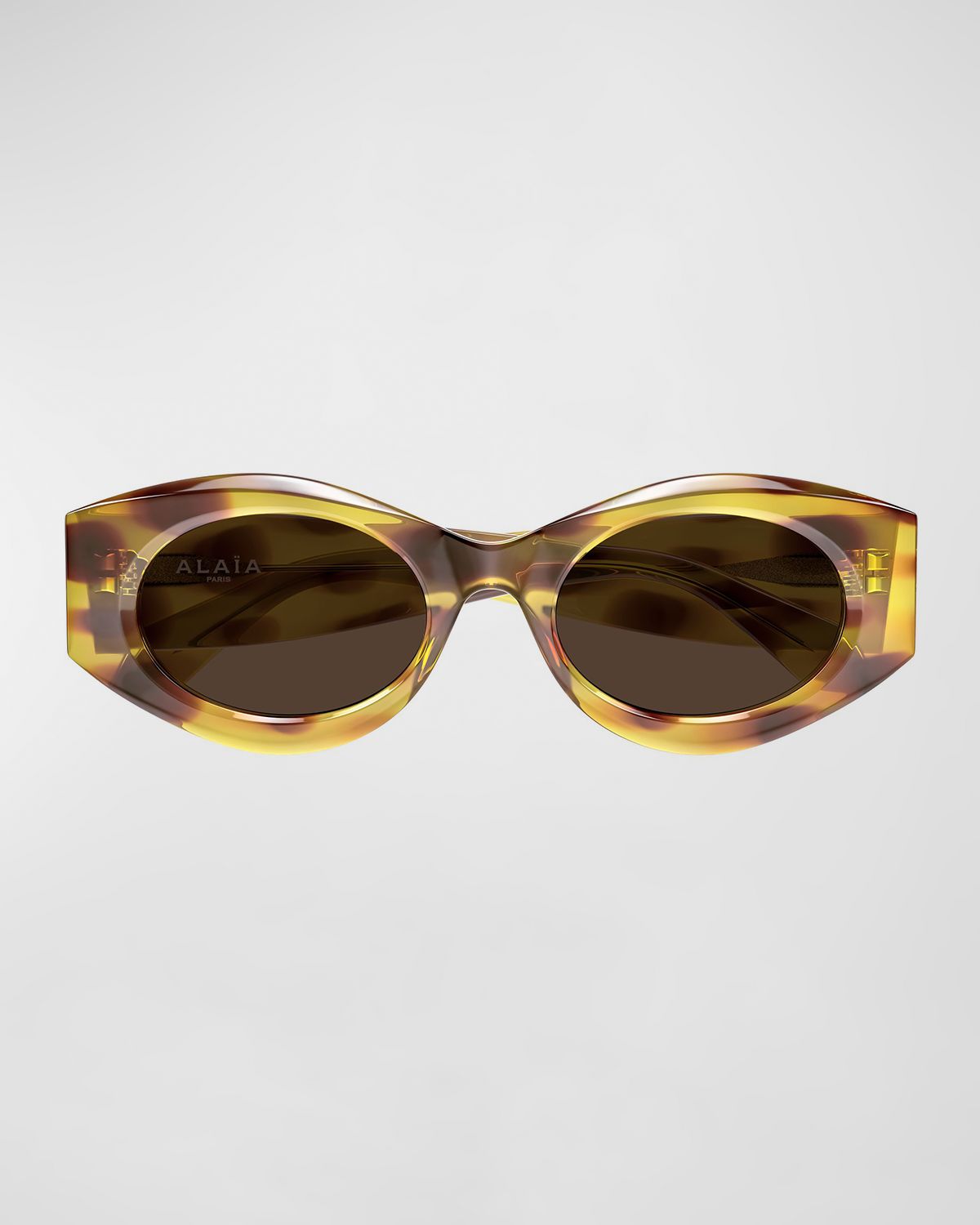 ALAIA 99mm Acetate Oval Sunglasses