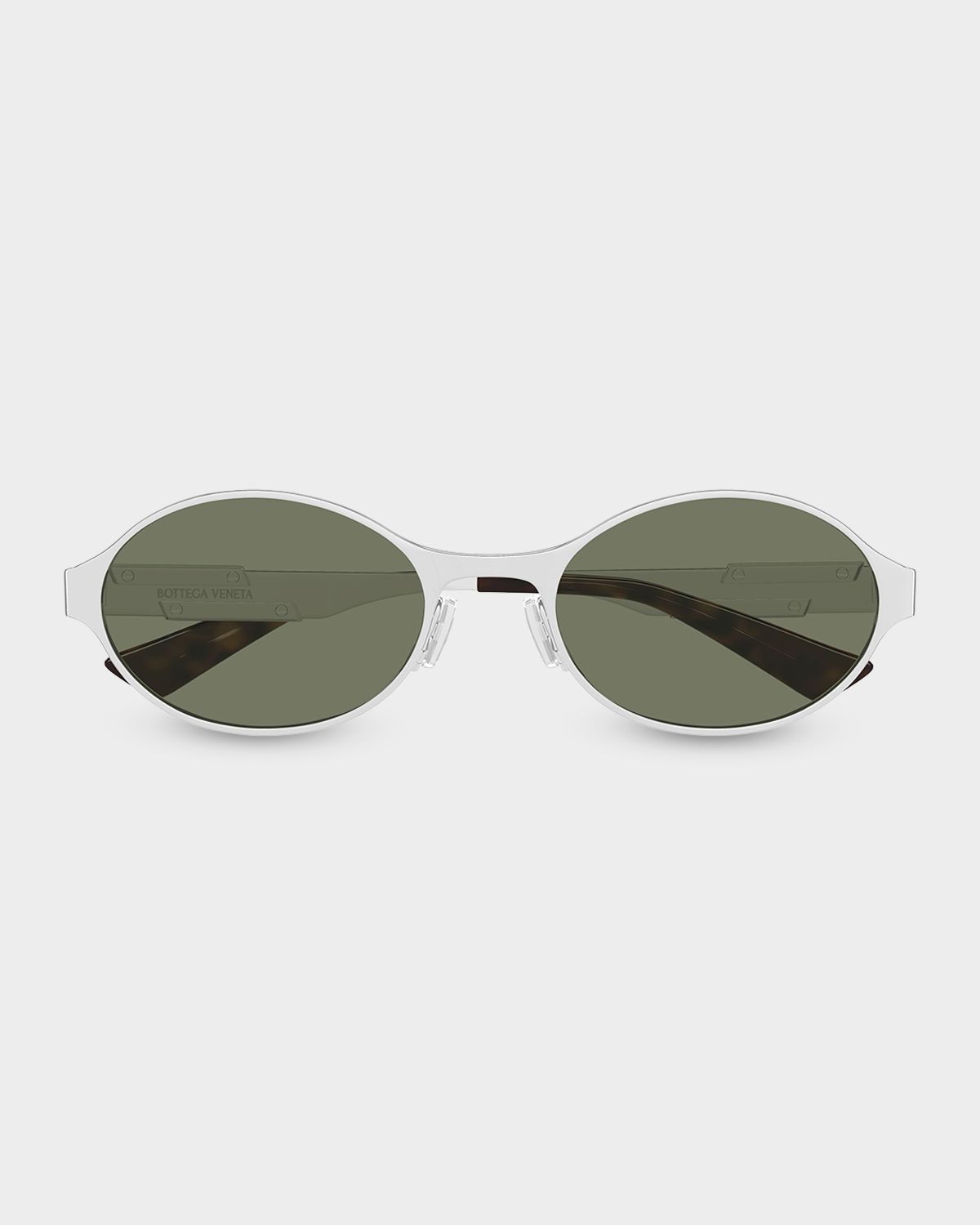 Bottega Veneta 55mm Metal Oval Sunglasses