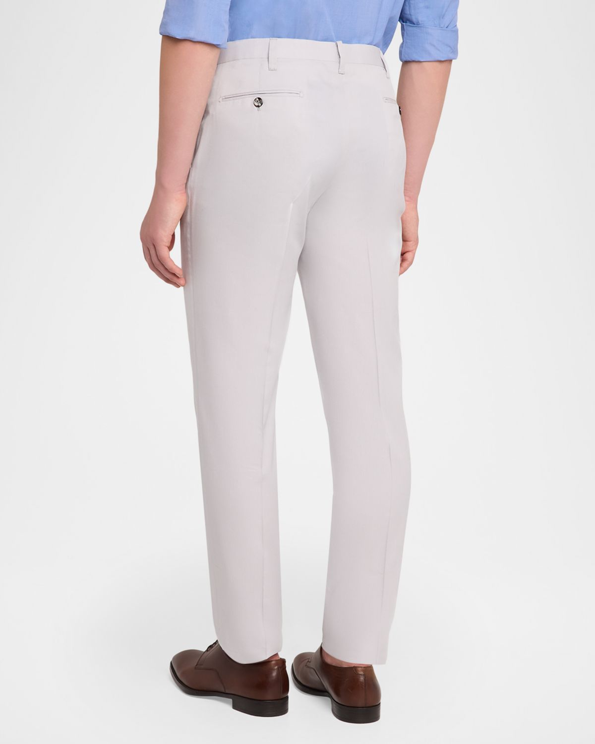 Cesare Attolini Men 's Cotton-Wool Twill Pants | Thumbnail 3