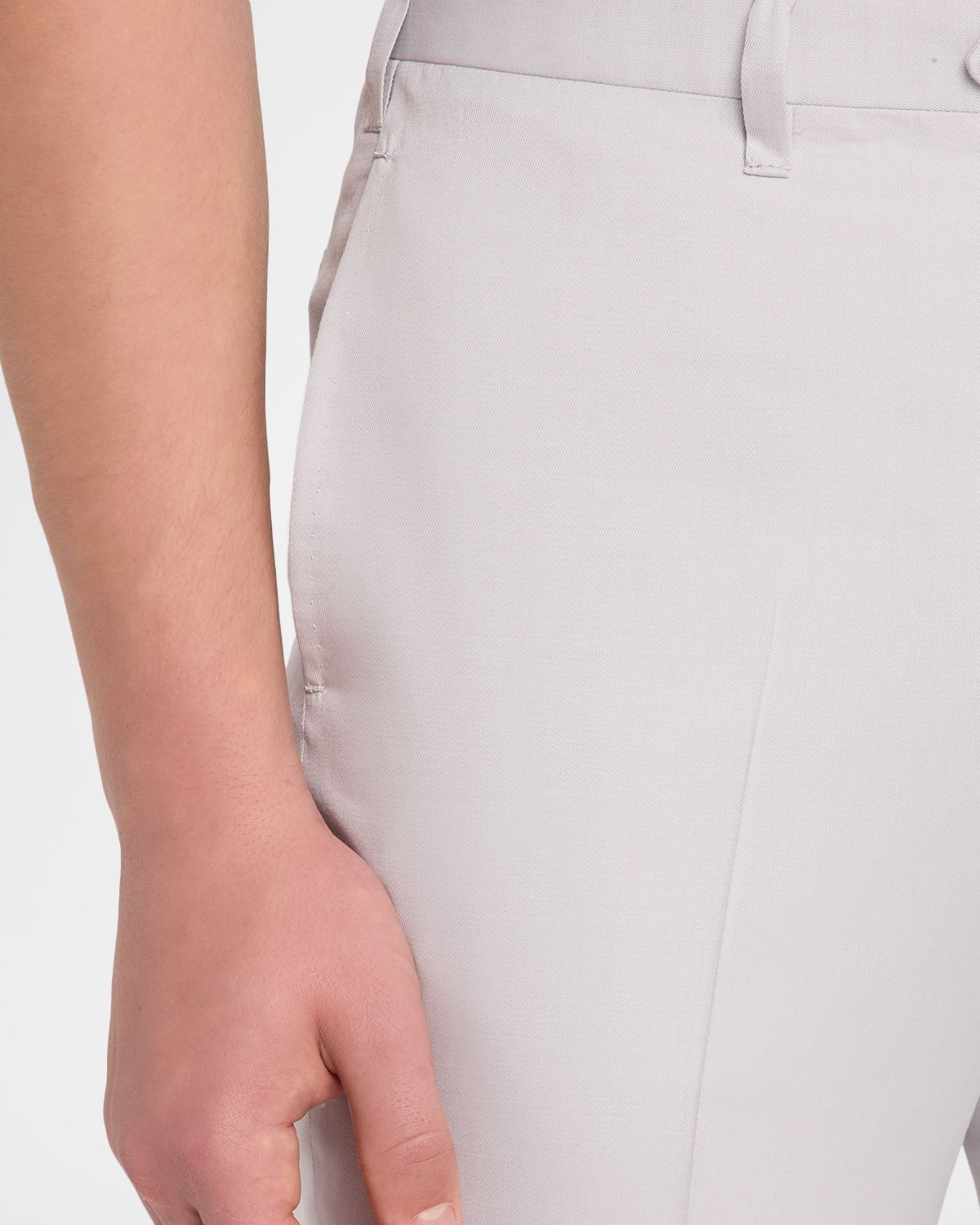 Cesare Attolini Men 's Cotton-Wool Twill Pants | Thumbnail 5