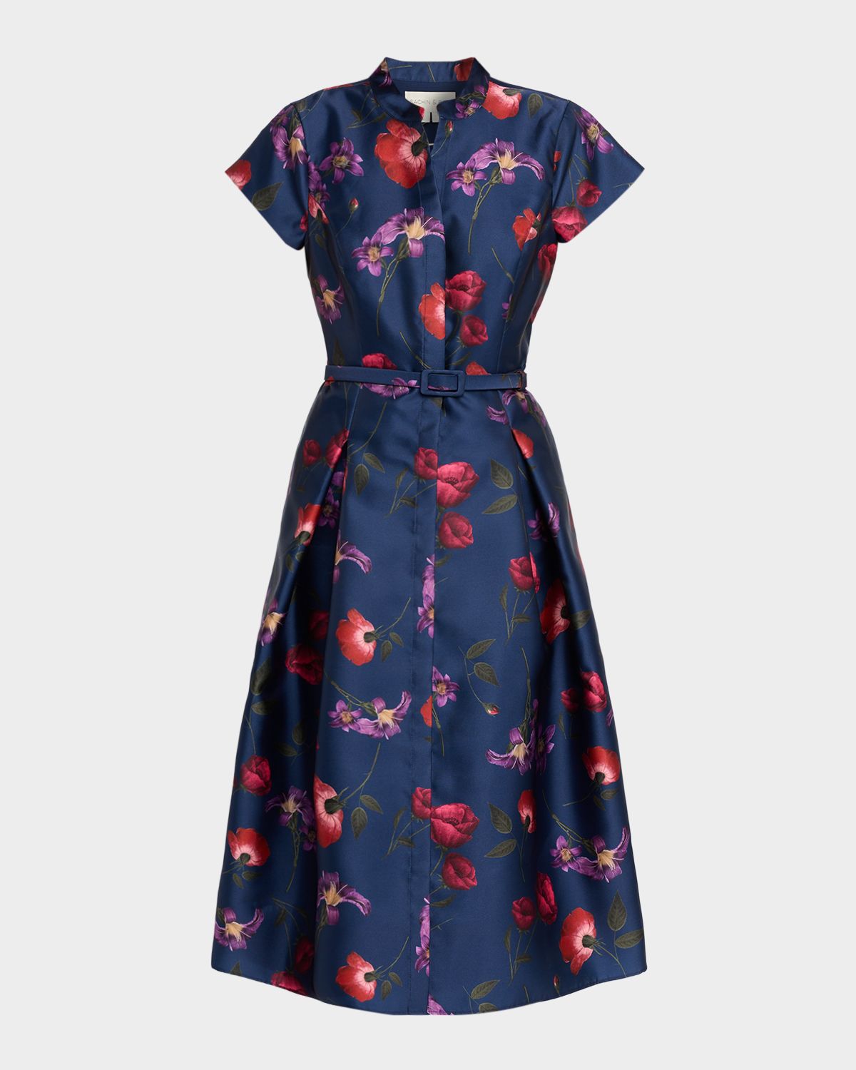 Sachin & Babi Martine Pleated Floral-Print Mikado Midi Dress | Thumbnail 6 Sachin & Babi Martine Pleated Floral-Print Mikado Midi Dress | Thumbnail 6