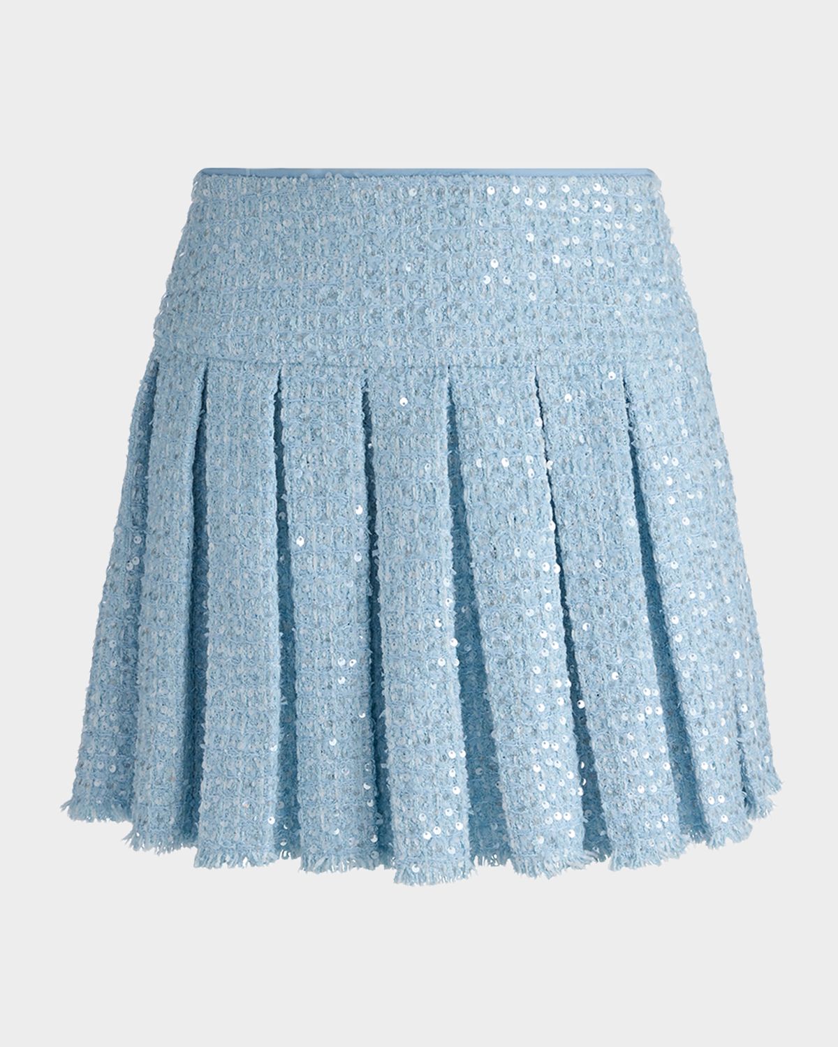 ALICE + OLIVIA Emilie Embellished Tweed Mini Skort
