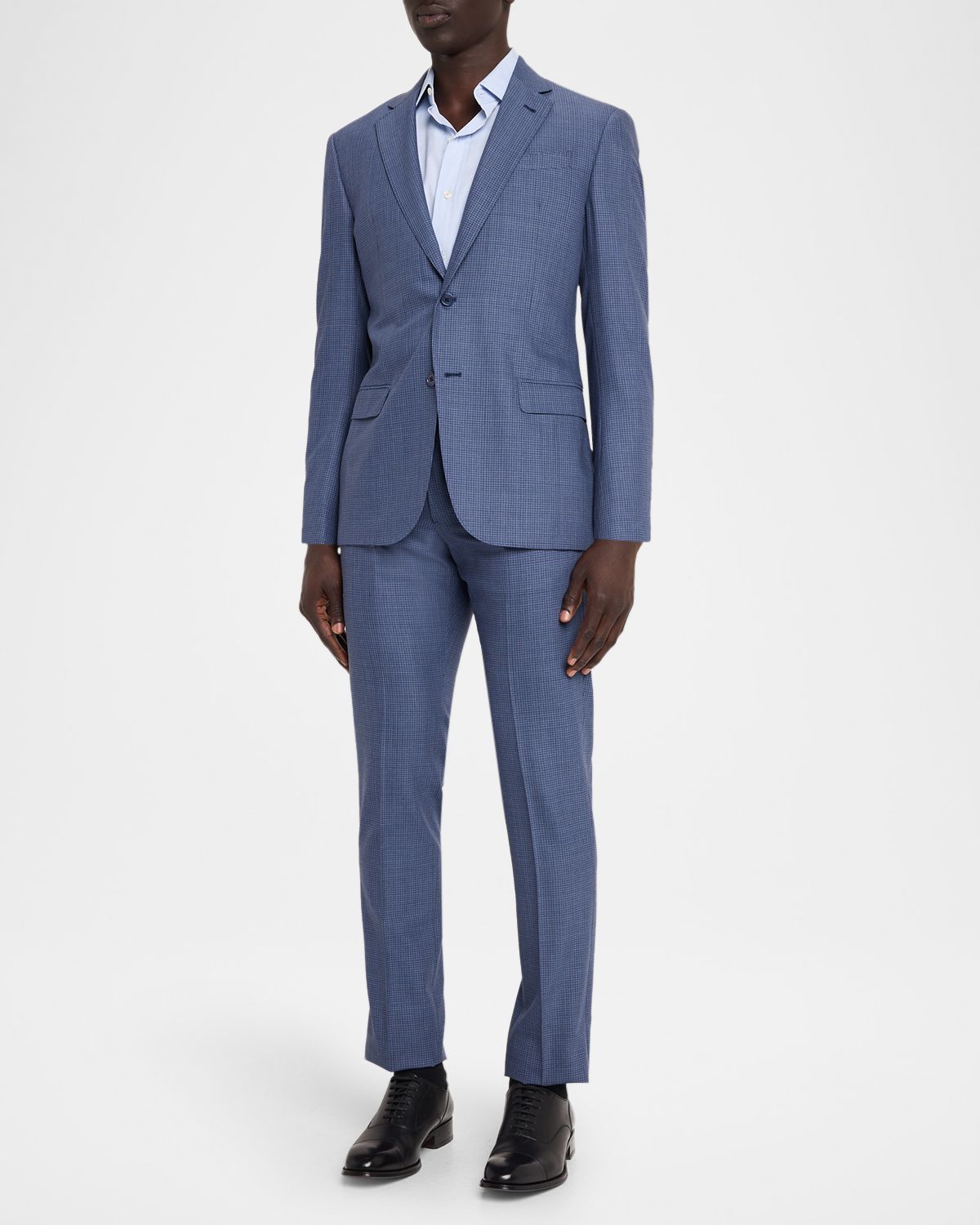 Emporio Armani Men 's G Line Wool Super 130s Micro-Check Two-Piece Suit