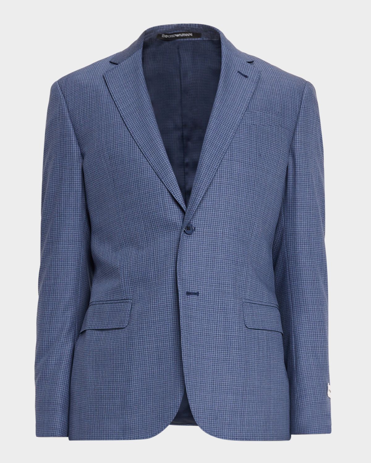 Emporio Armani Men 's G Line Wool Super 130s Micro-Check Two-Piece Suit