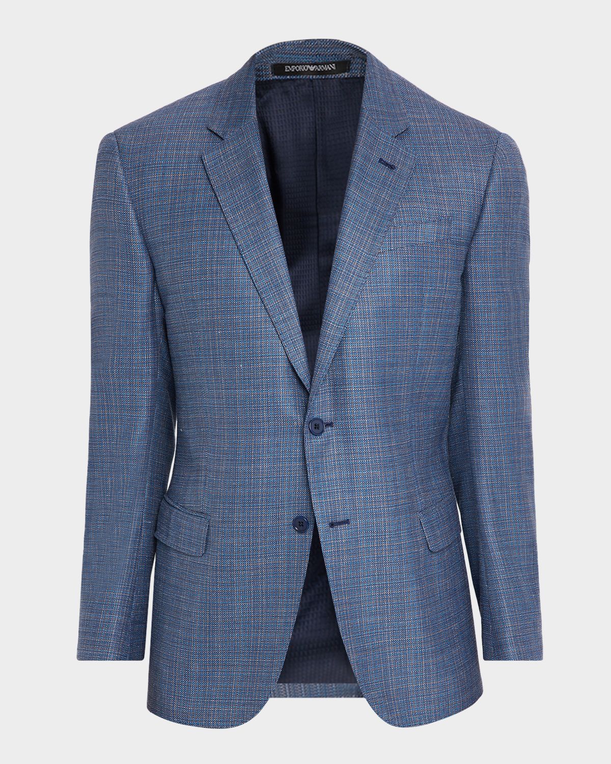 Emporio Armani Men 's Micro Check Wool-Blend Sport Coat