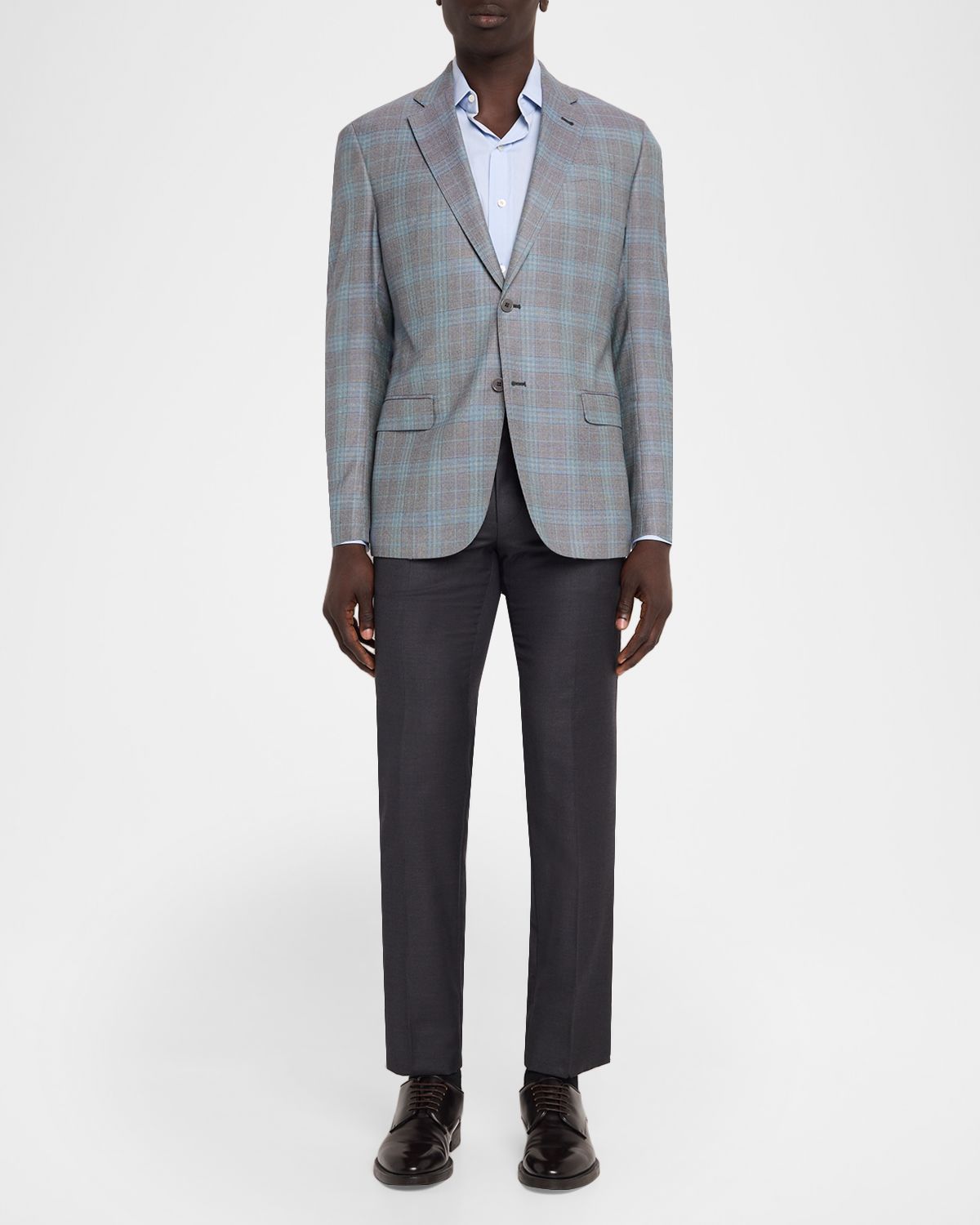 Emporio Armani Men 's Plaid Wool G Line Sport Coat