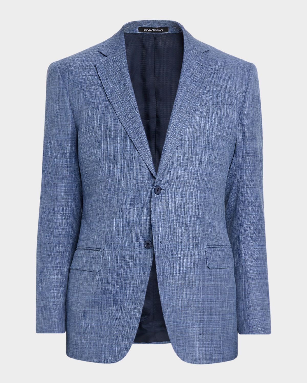 Emporio Armani Men 's Wool G Line Blurred Plaid Sport Coat