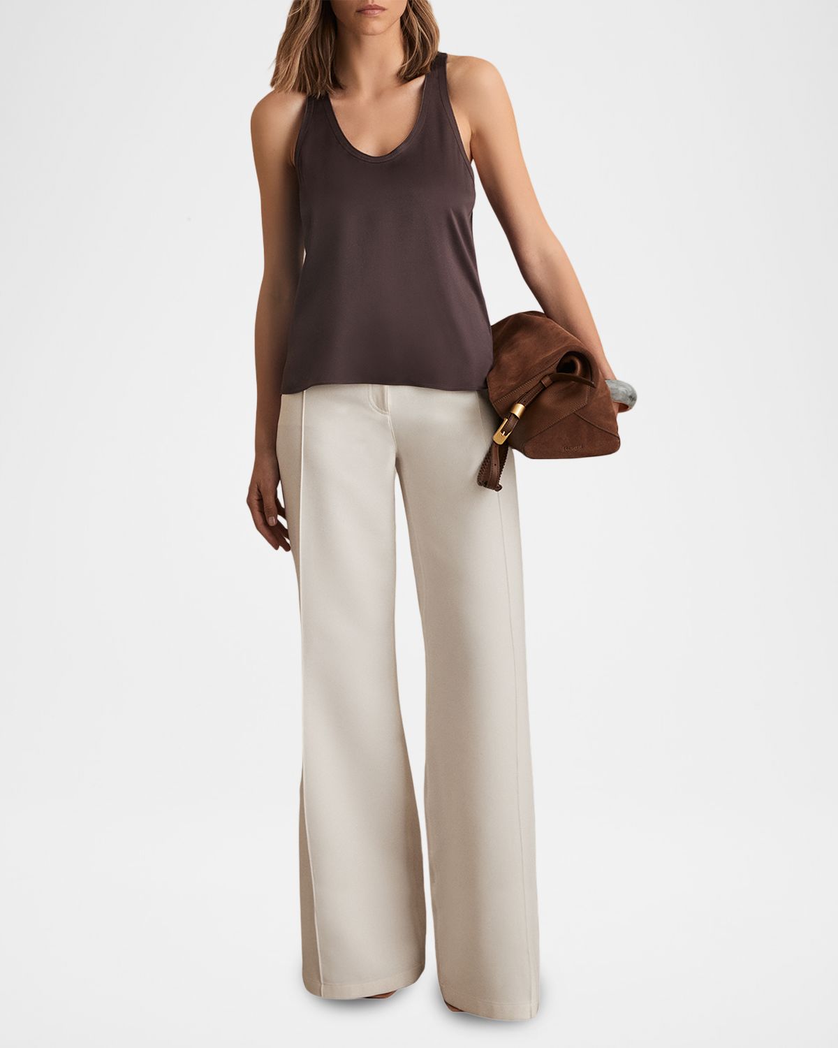 Reiss Racerback Silk Tank