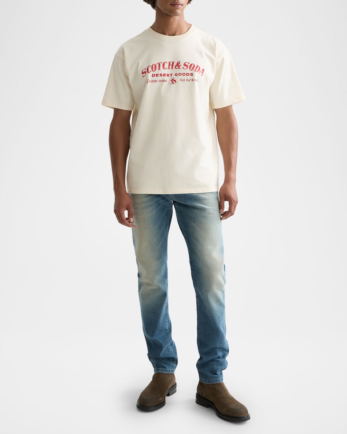 Scotch & Soda Men 's Logo Artwork Relaxed-Fit T-Shirt | Thumbnail 5 Scotch & Soda Men 's Logo Artwork Relaxed-Fit T-Shirt | Thumbnail 5