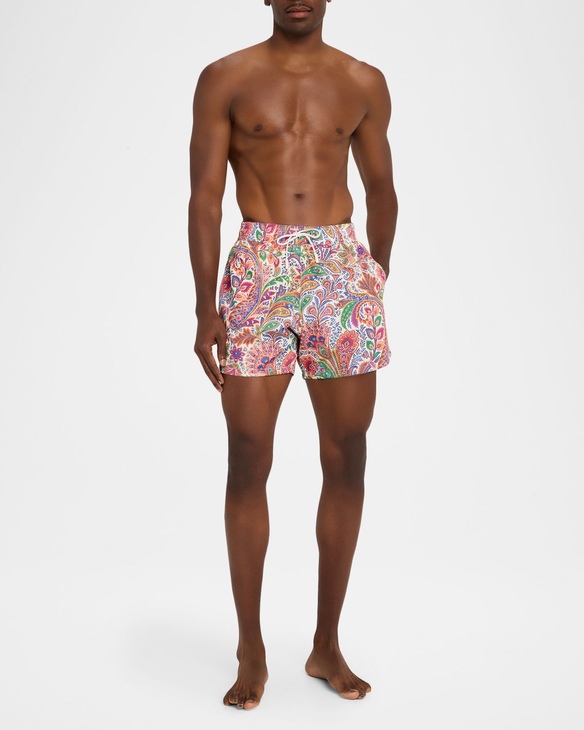 Etro Men 's Floral-Print Roma Swim Shorts