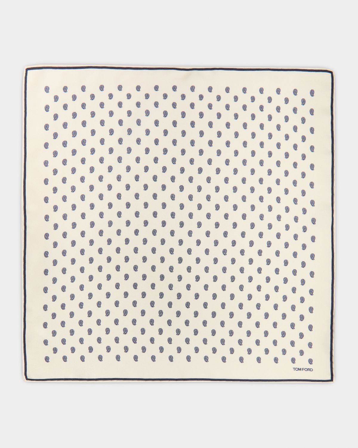 TOM FORD Men 's Micro Paisley-Print Silk Pocket Square | Thumbnail 3 TOM FORD Men 's Micro Paisley-Print Silk Pocket Square | Thumbnail 3