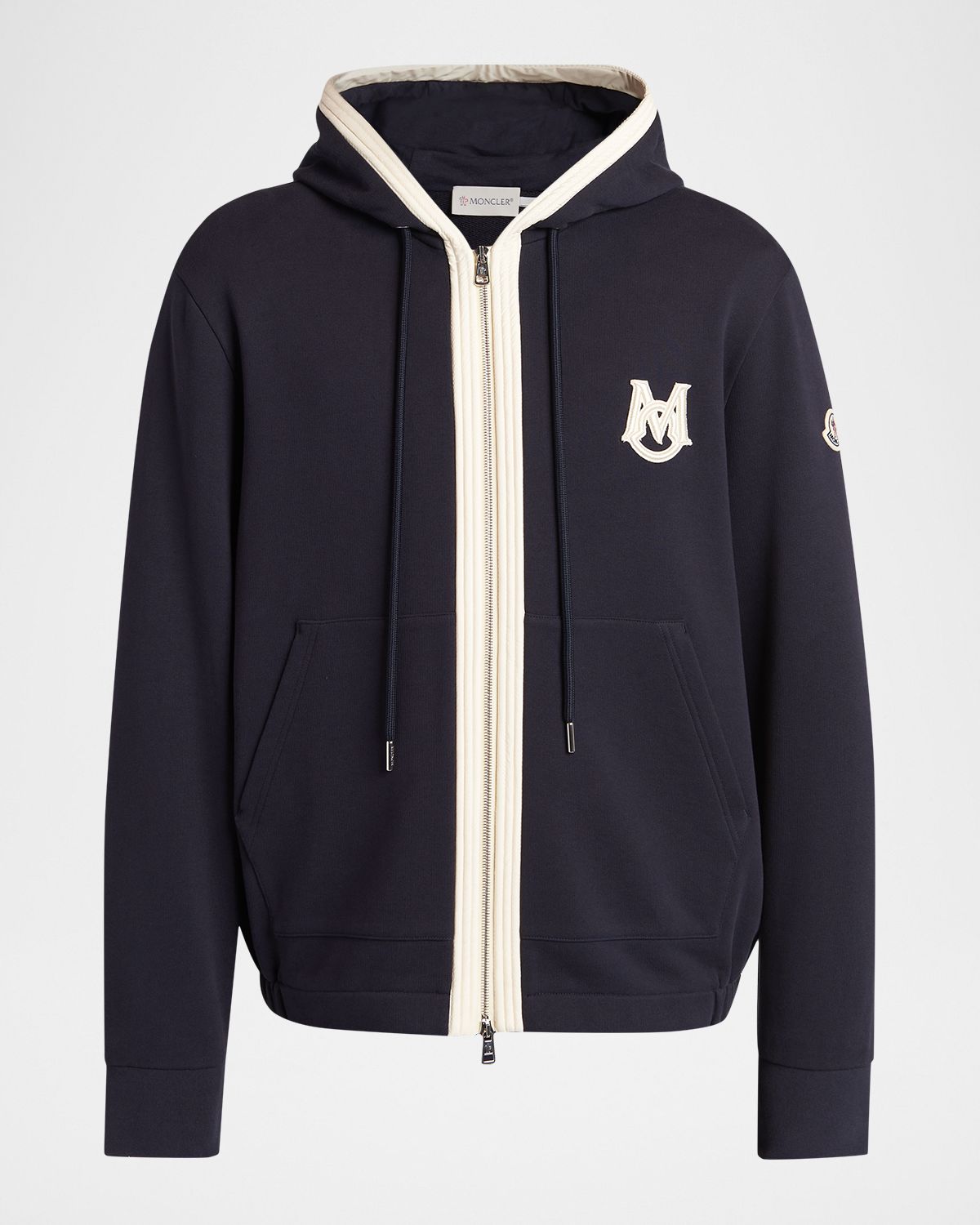 Moncler Men 's Monogram Full-Zip Hoodie