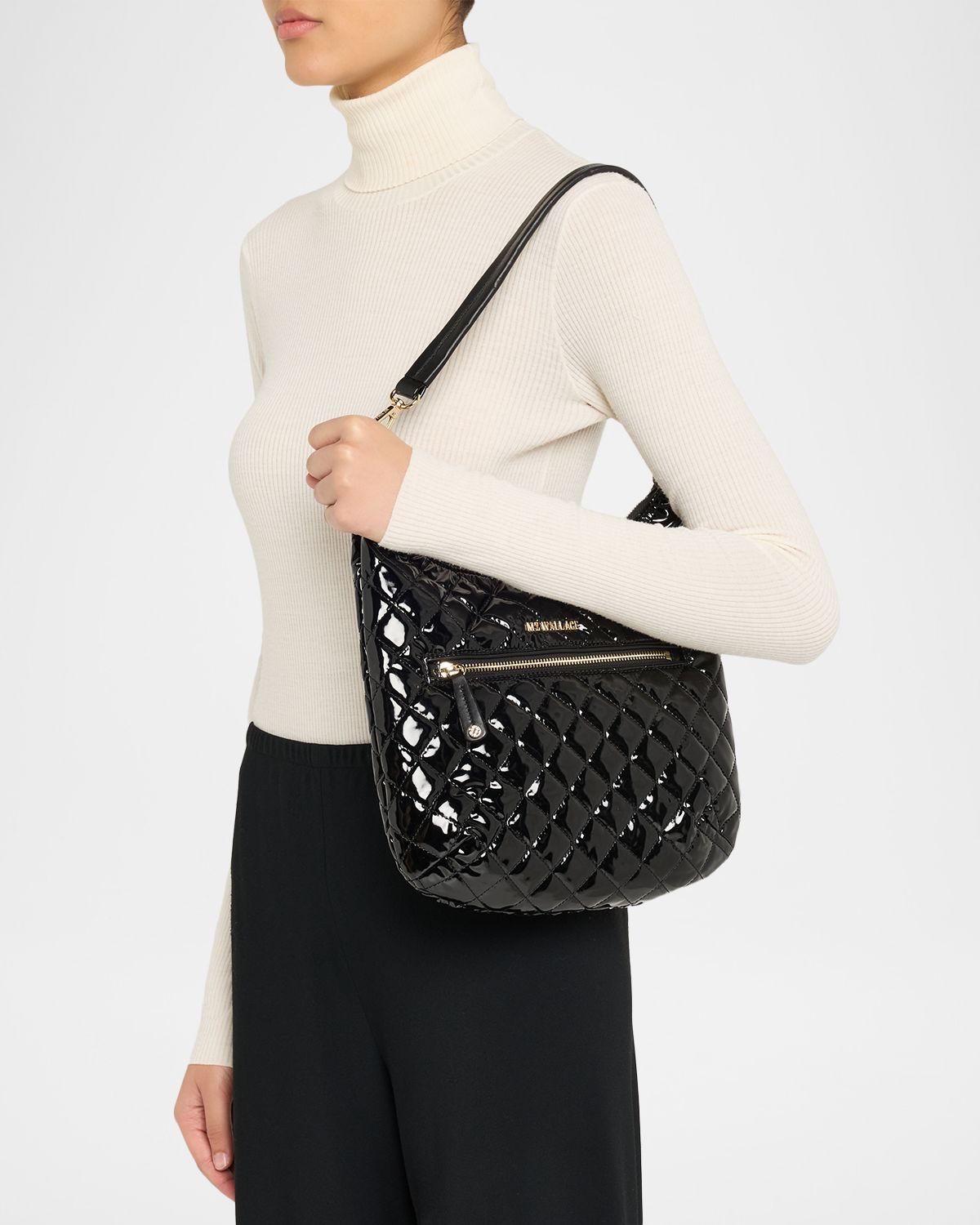 MZ WALLACE Crosby Sienna Quilted Hobo Bag