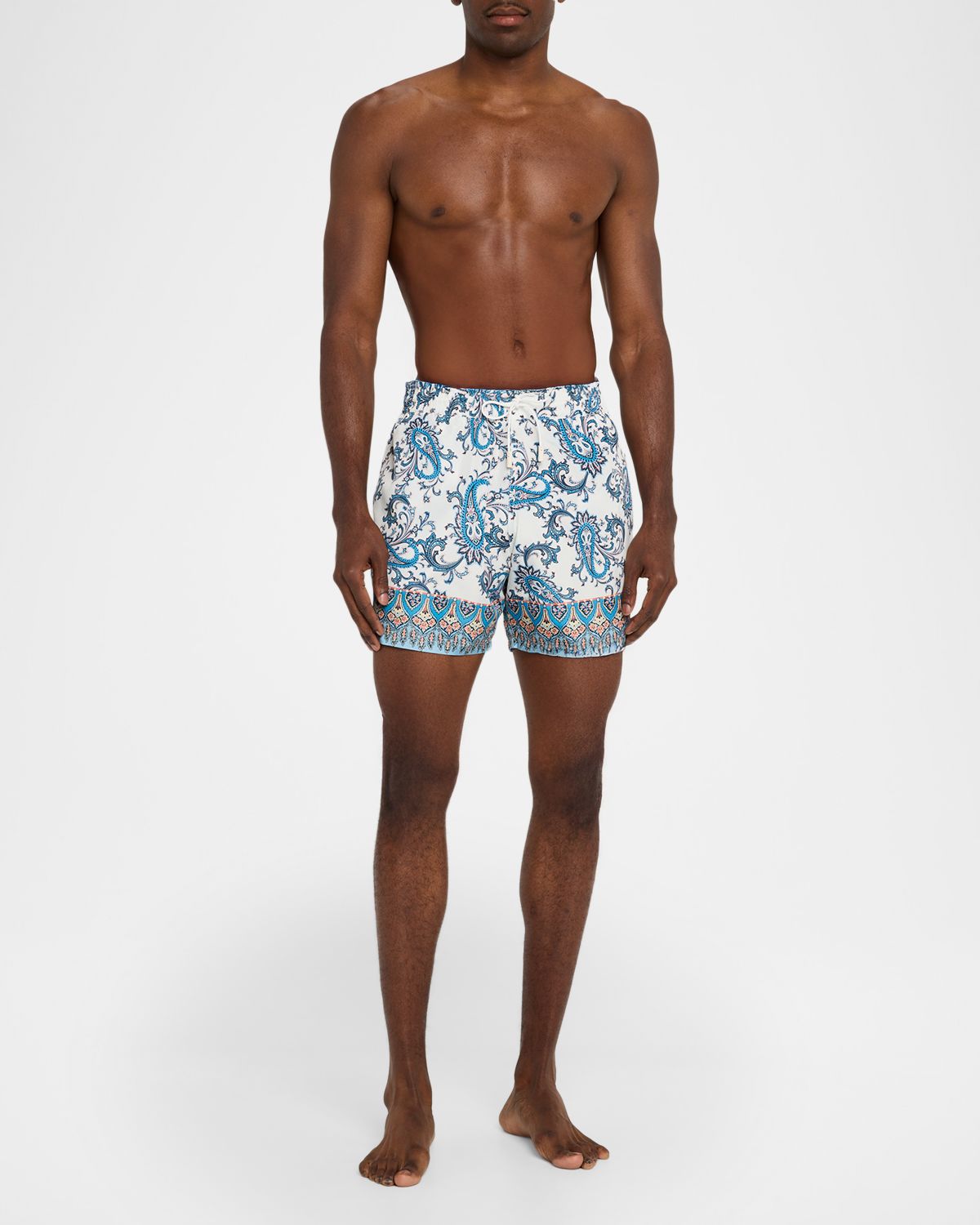 Etro Men 's Paisley-Print Roma Swim Shorts