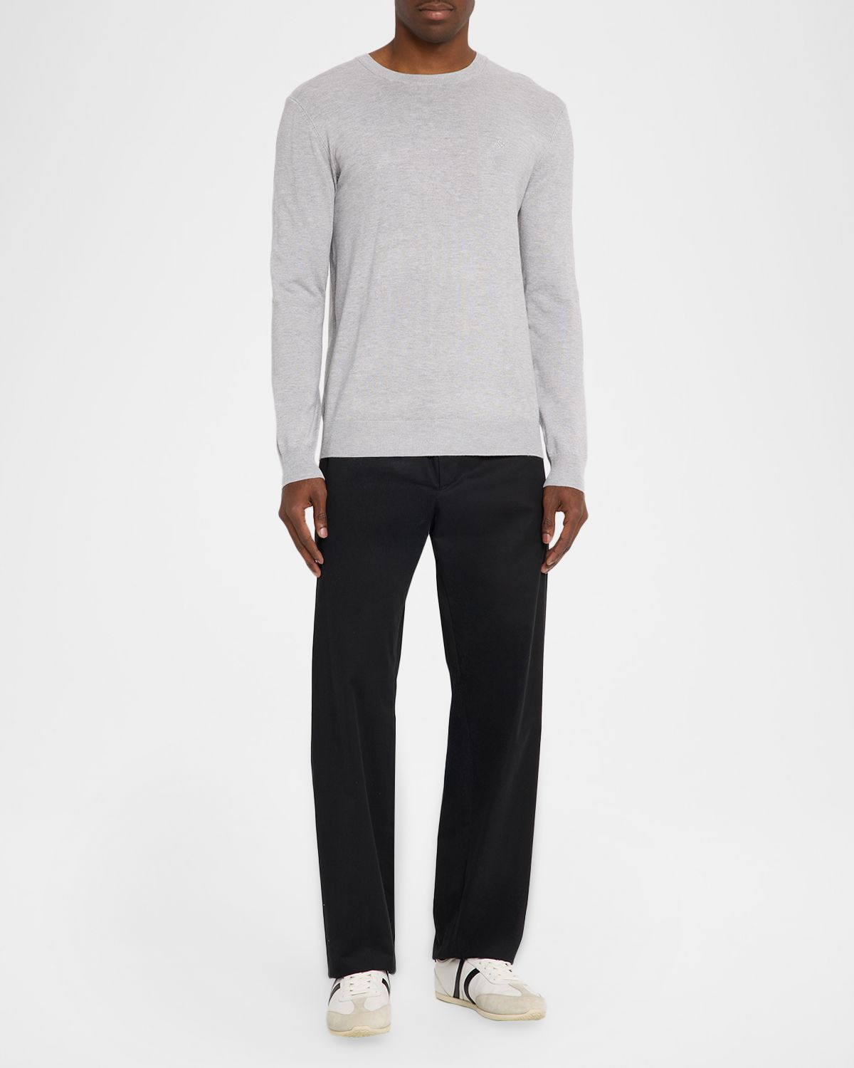 Scotch & Soda Men 's Heathered Classic-Fit Crewneck Sweater | Thumbnail 5 Scotch & Soda Men 's Heathered Classic-Fit Crewneck Sweater | Thumbnail 5