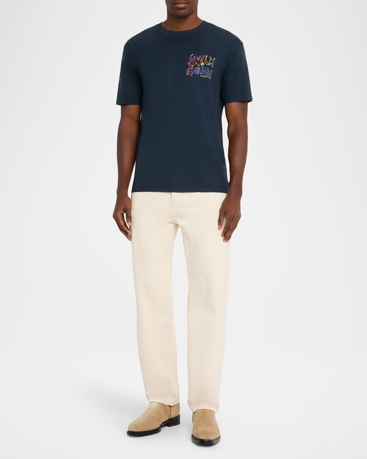 Scotch & Soda Men 's Artwork Relaxed-Fit Crewneck T-Shirt | Thumbnail 5 Scotch & Soda Men 's Artwork Relaxed-Fit Crewneck T-Shirt | Thumbnail 5