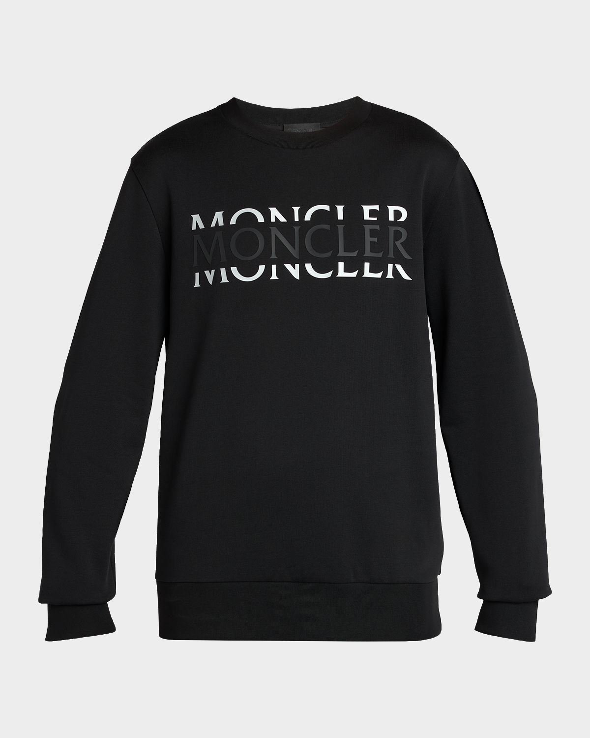 Moncler Men 's Split Logo Cotton Sweatshirt