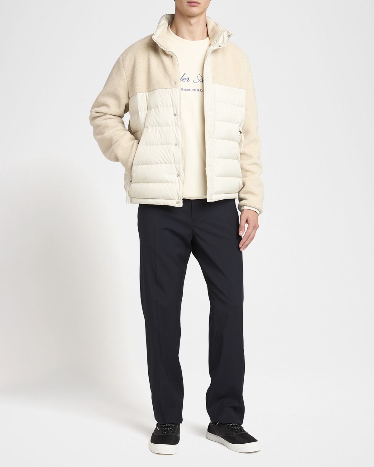 Moncler Men 's Cotton-Blend Logo Sweatshirt | Thumbnail 5 Moncler Men 's Cotton-Blend Logo Sweatshirt | Thumbnail 5