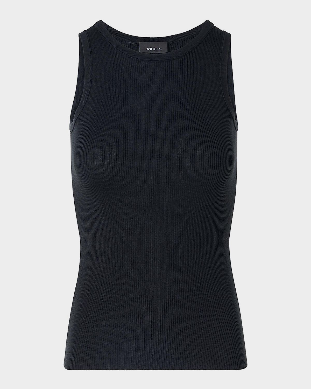 Akris Silk-Cotton Rib Tank Top