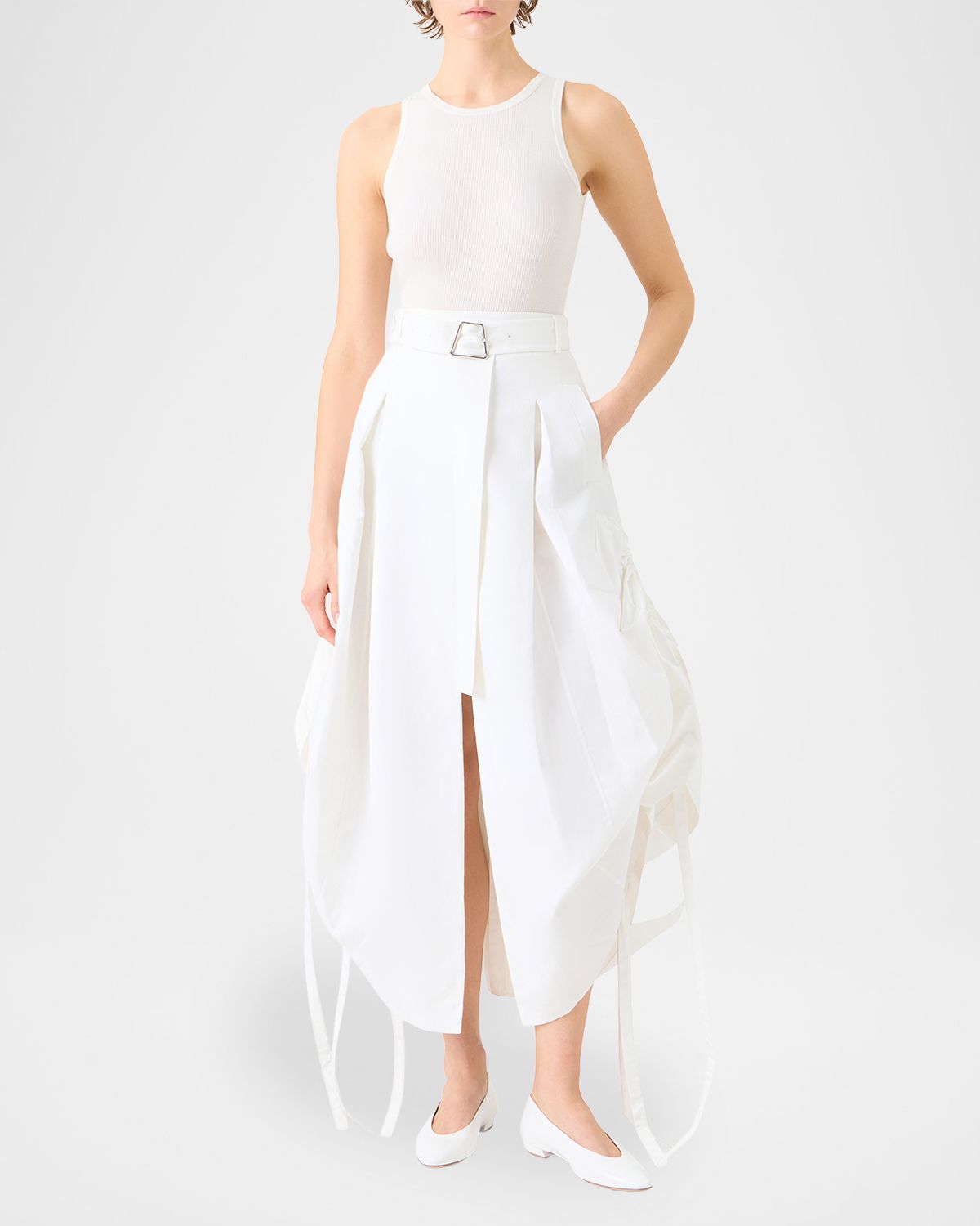 Akris Silk-Cotton Rib Tank Top | Thumbnail 6 Akris Silk-Cotton Rib Tank Top | Thumbnail 6