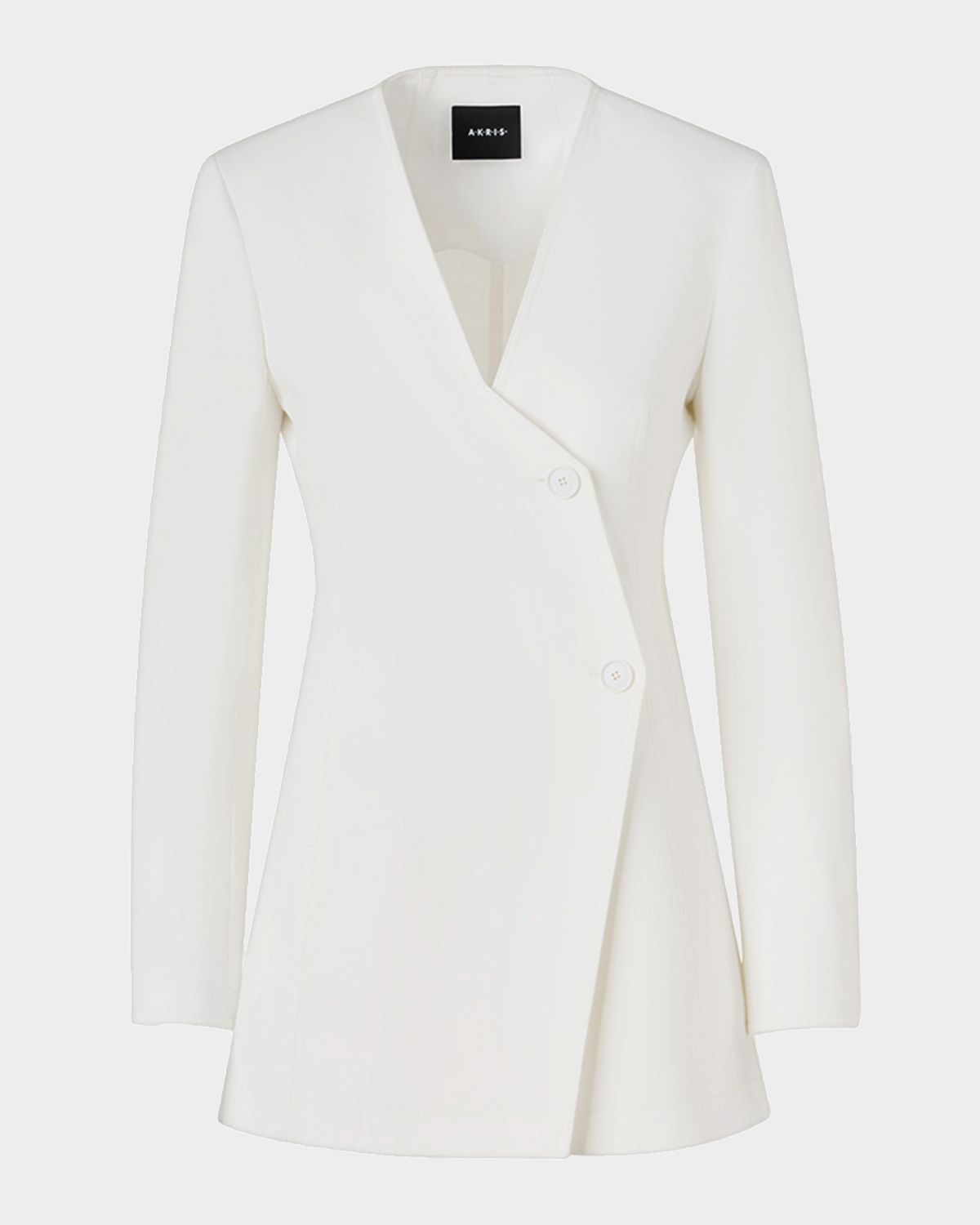 Akris Hakka High Plains Stretch Denim Long Jacket