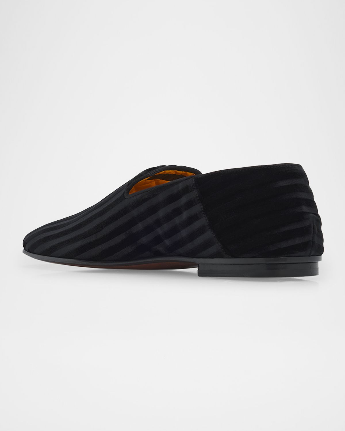 TOM FORD Men's Striped Velvet Loafers