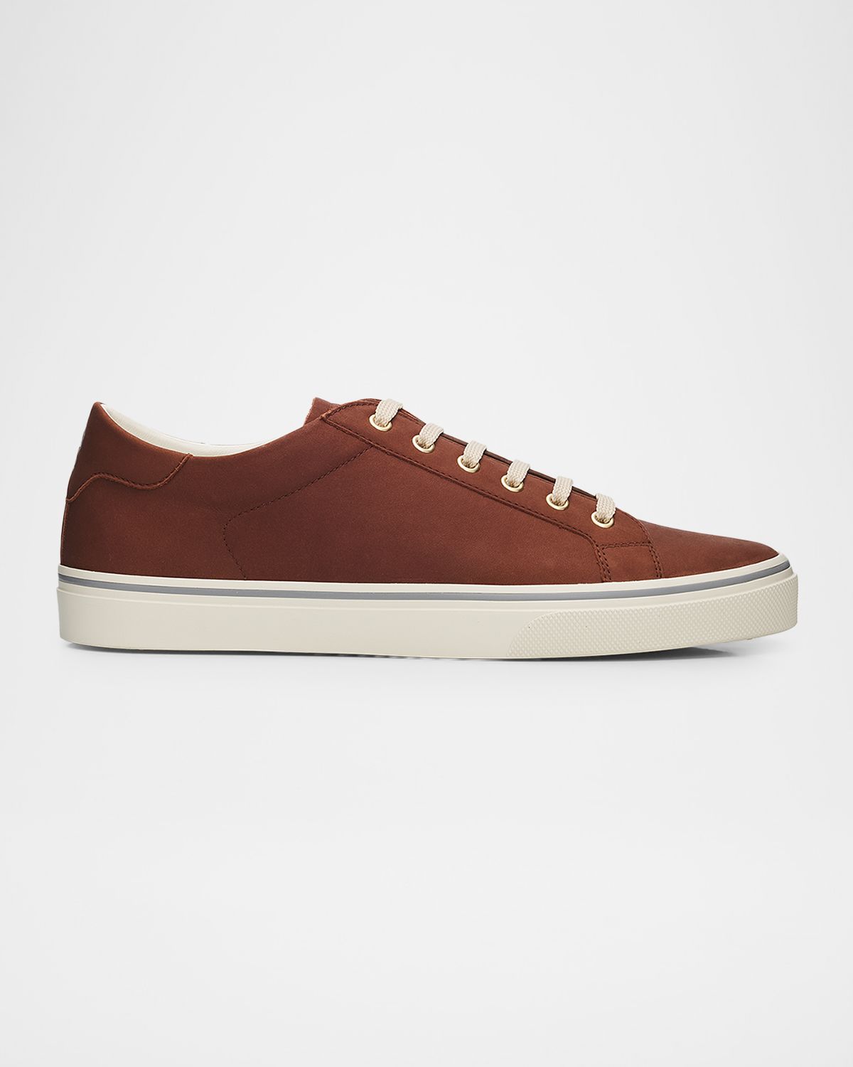 Brunello Cucinelli Men 's Leather Foiled Logo Low-Top Sneakers | Thumbnail 5 Brunello Cucinelli Men 's Leather Foiled Logo Low-Top Sneakers | Thumbnail 5