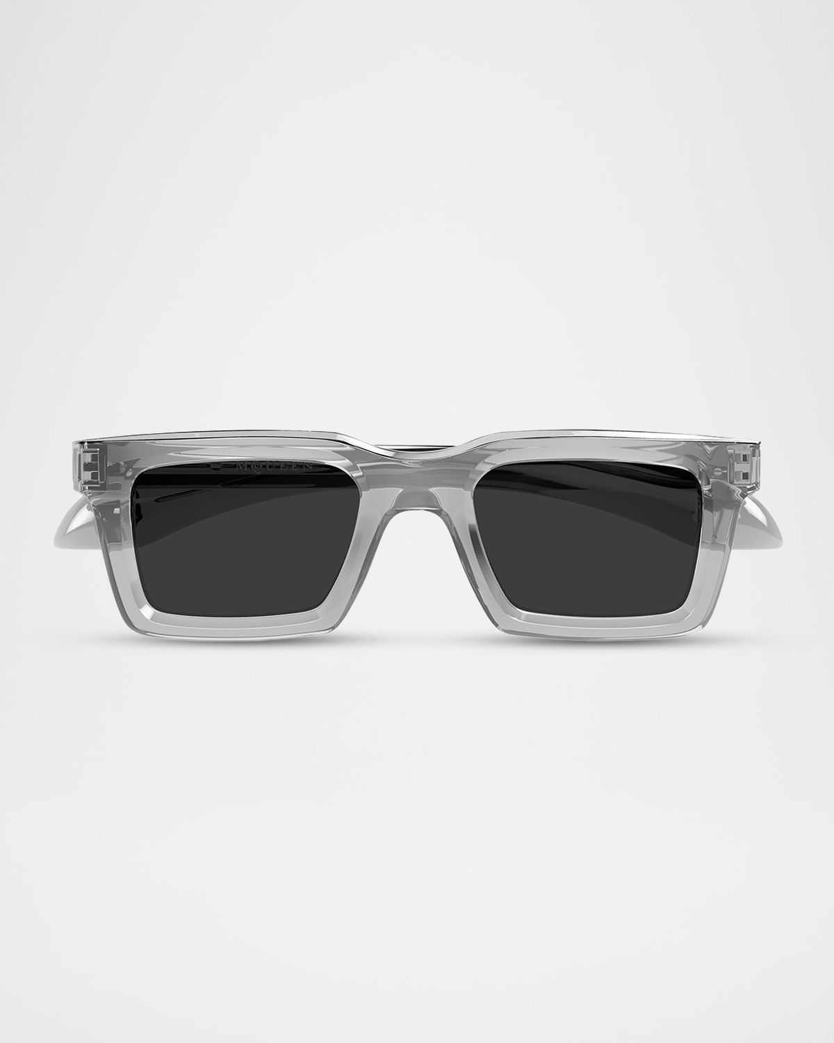 McQueen Men 's 50mm Skull Rectangular Acetate Sunglasses