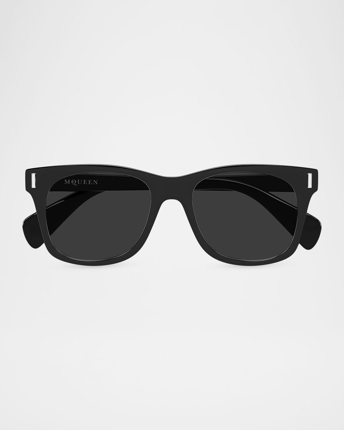 McQueen Men 's AM0551S-001 Acetate Square Sunglasses
