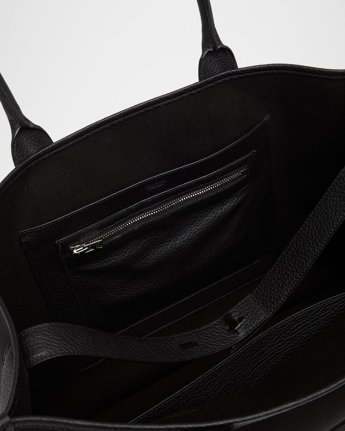 TOM FORD Men 's Canvas and Leather East-West Tote Bag | Thumbnail 4 TOM FORD Men 's Canvas and Leather East-West Tote Bag | Thumbnail 4