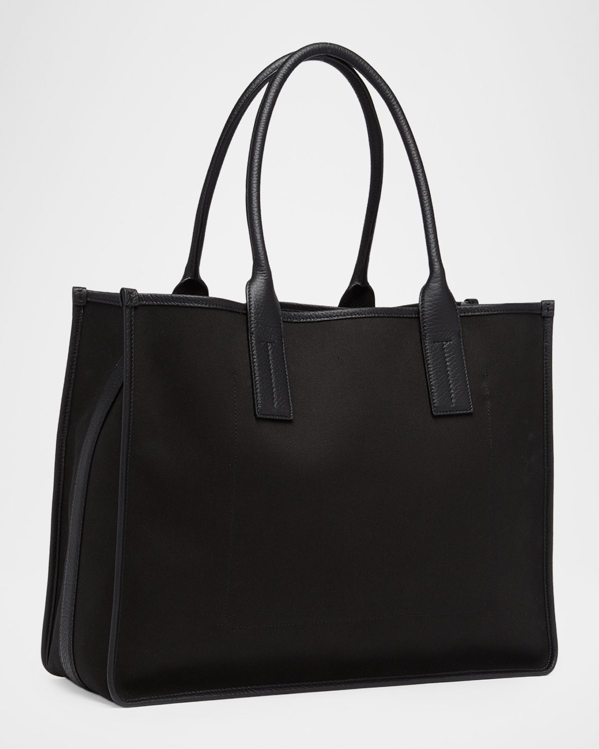 TOM FORD Men 's Canvas and Leather East-West Tote Bag